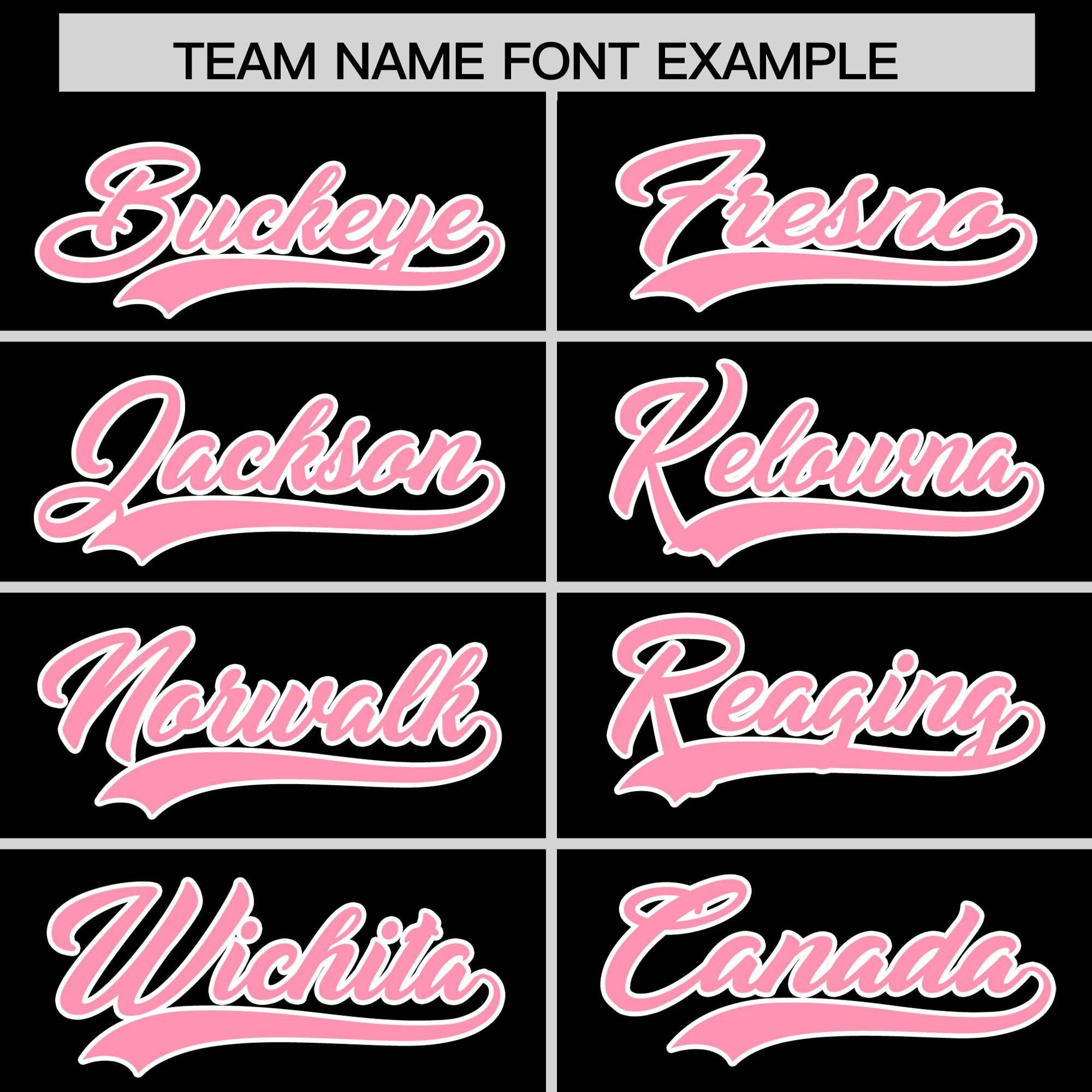 Custom Black Light Pink Grid Blur Pattern Authentic Baseball Jersey