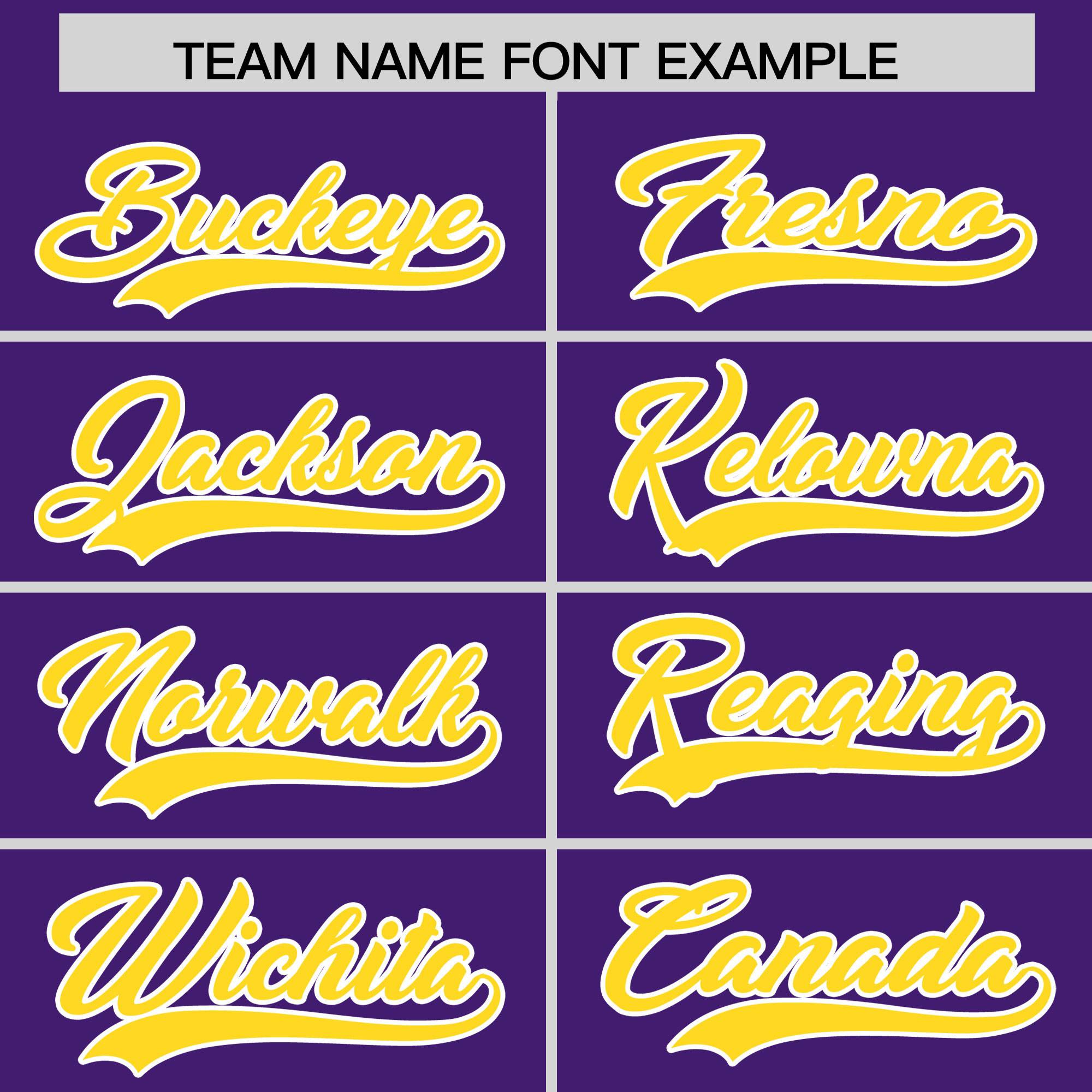 Custom Purple Gold Grid Blur Pattern Authentic Baseball Jersey