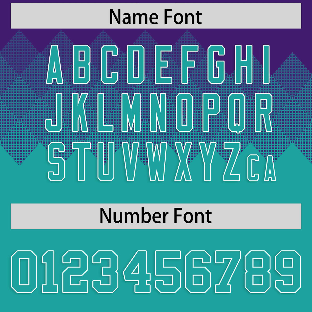 Custom Purple Aqua Grid Blur Pattern Authentic Baseball Jersey