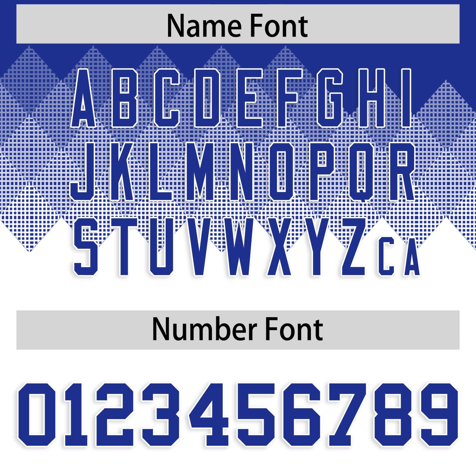 Custom Royal White Grid Blur Pattern Authentic Baseball Jersey