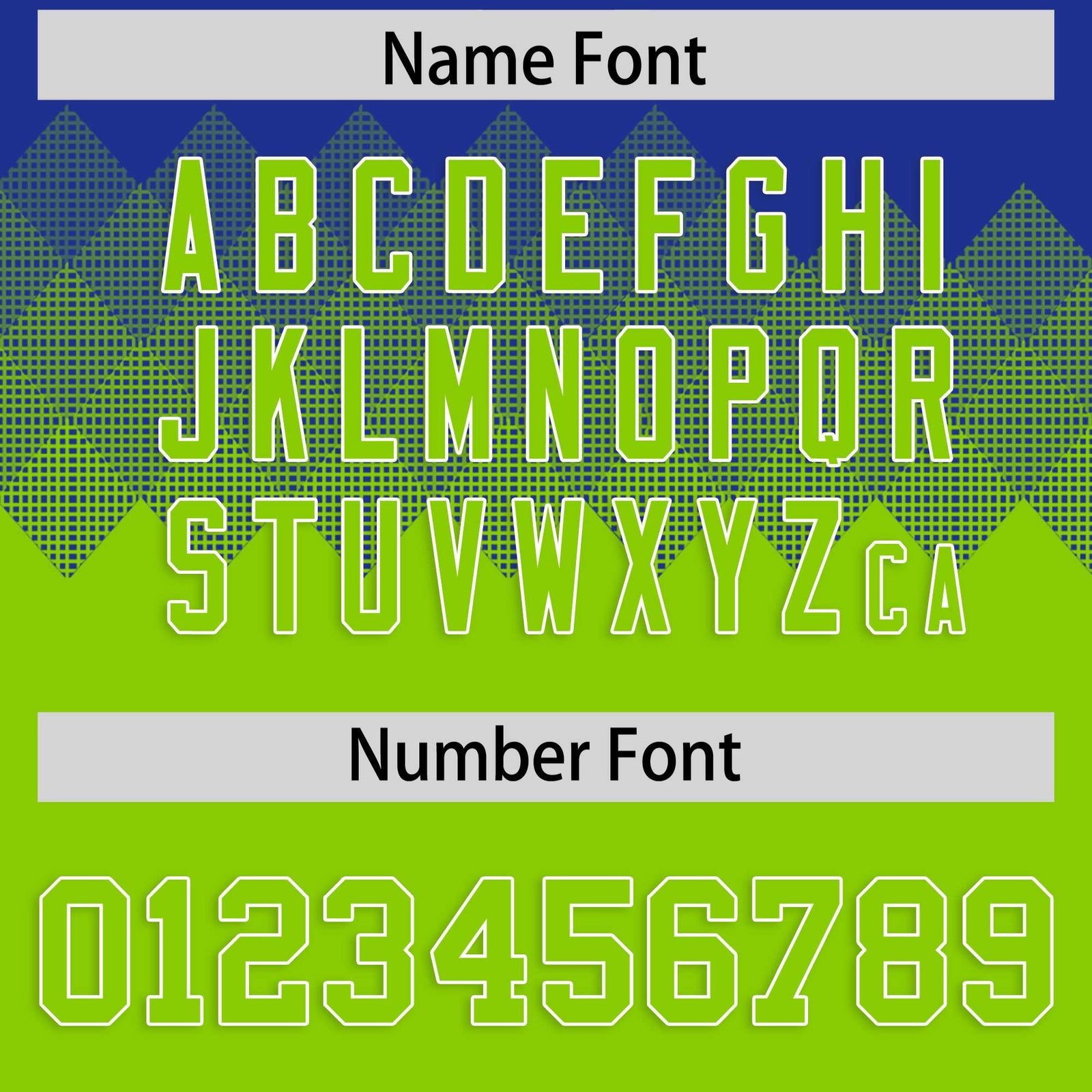 Custom Royal Neon Green Grid Blur Pattern Authentic Baseball Jersey