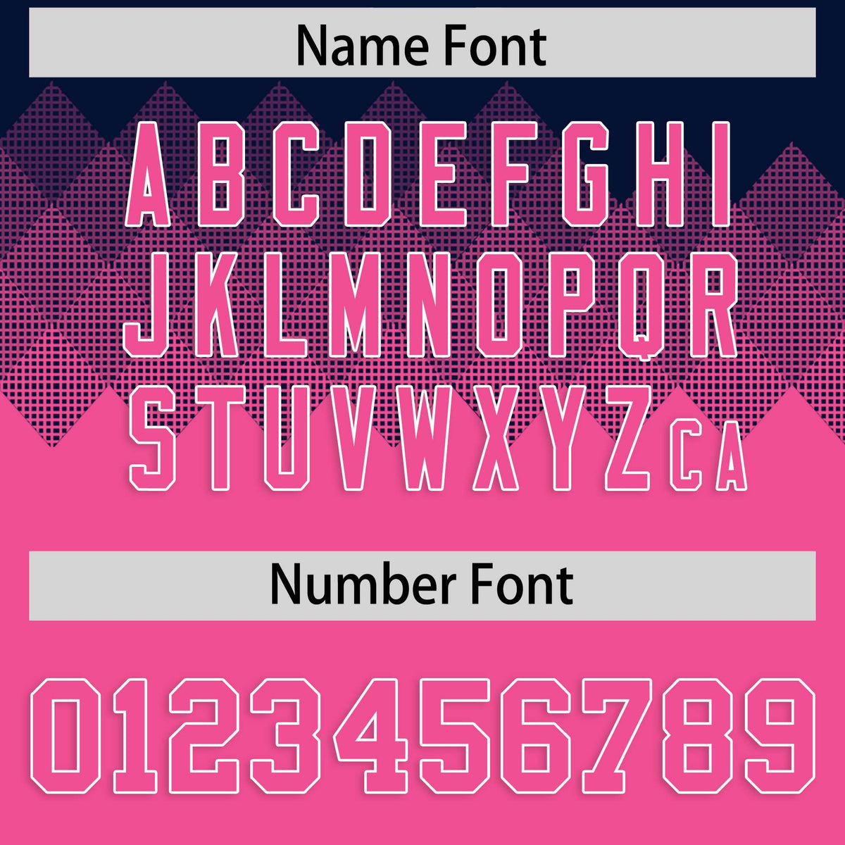 Custom Navy Pink Grid Blur Pattern Authentic Baseball Jersey