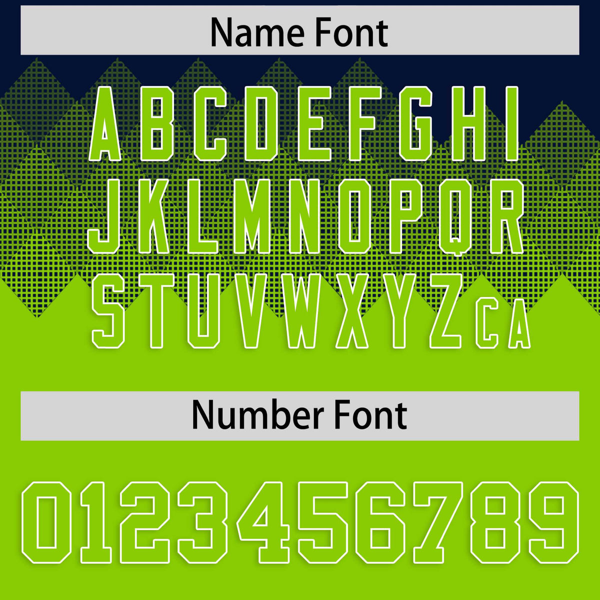 Custom Navy Neon Green Grid Blur Pattern Authentic Baseball Jersey