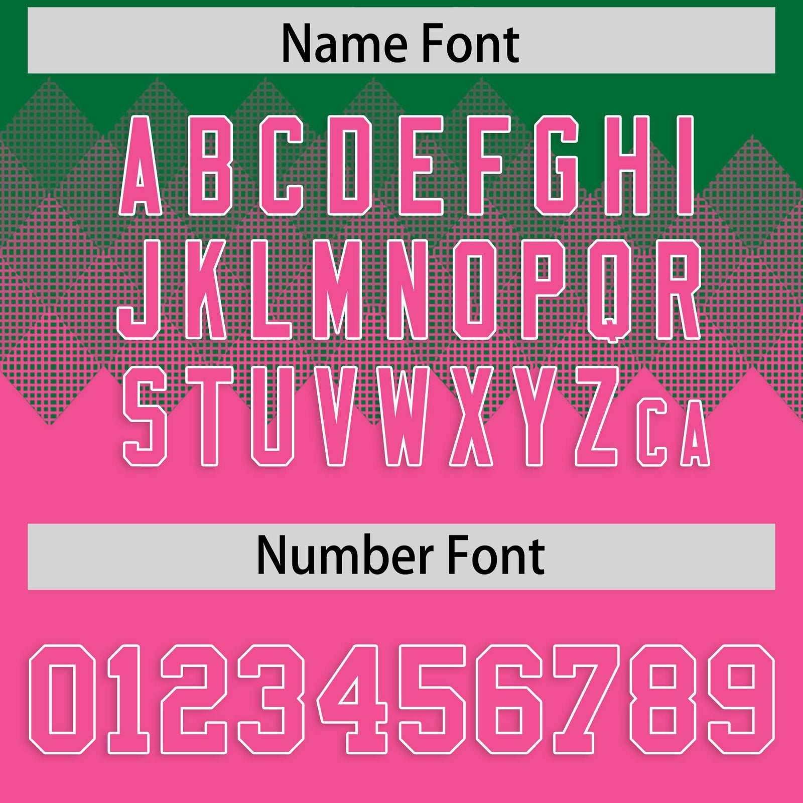 Custom Kelly Green Pink Grid Blur Pattern Authentic Baseball Jersey