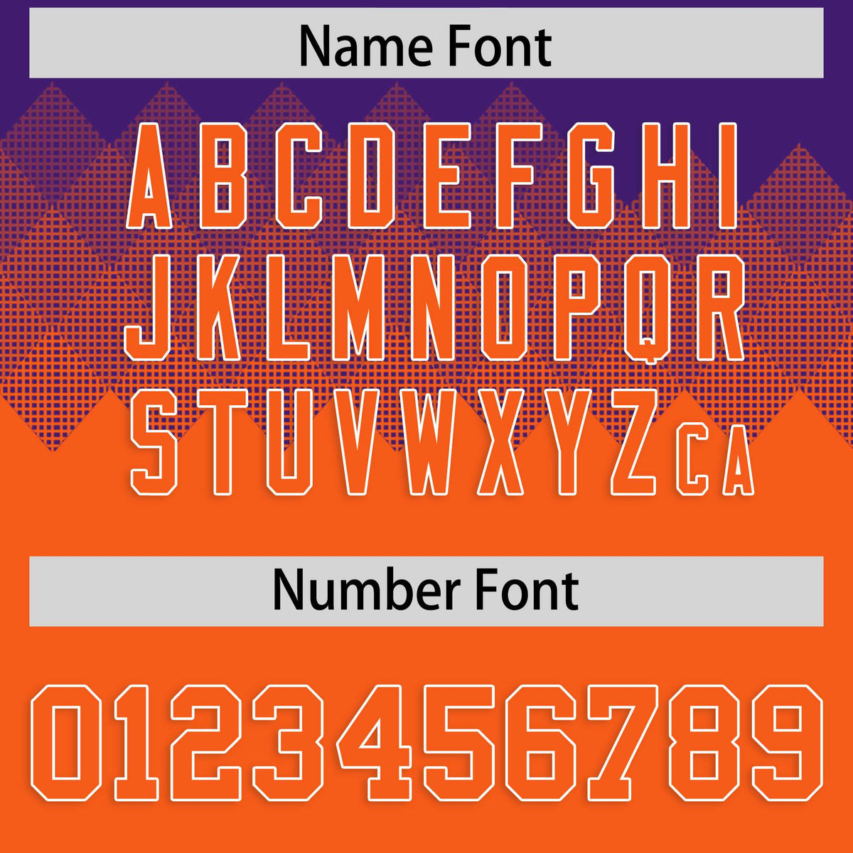 Custom Purple Orange Grid Blur Pattern Authentic Baseball Jersey