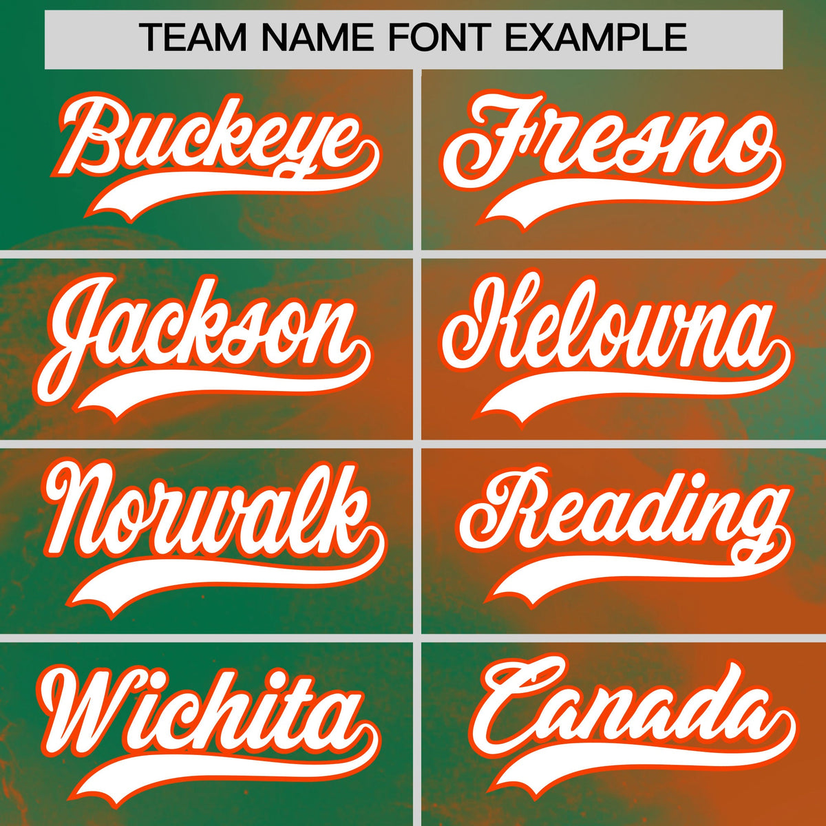 Custom Kelly Green Orange White skeleton Graffiti Pattern Lightweight Baseball Jersey| KXKSHOP
