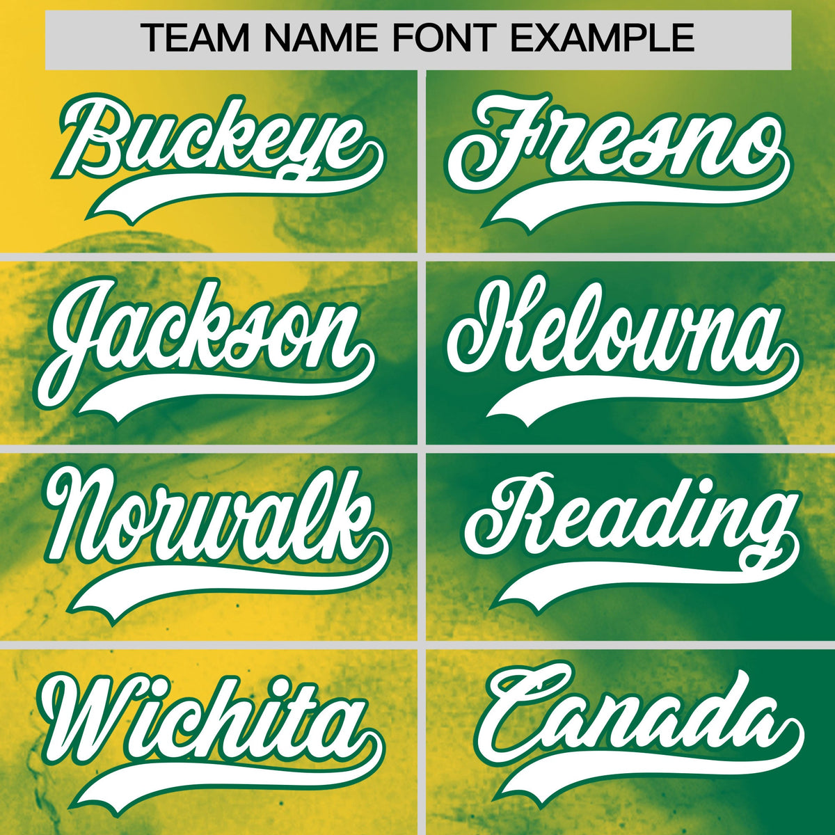Custom Gold Kelly Green White skeleton Graffiti Pattern Lightweight Baseball Jersey| KXKSHOP