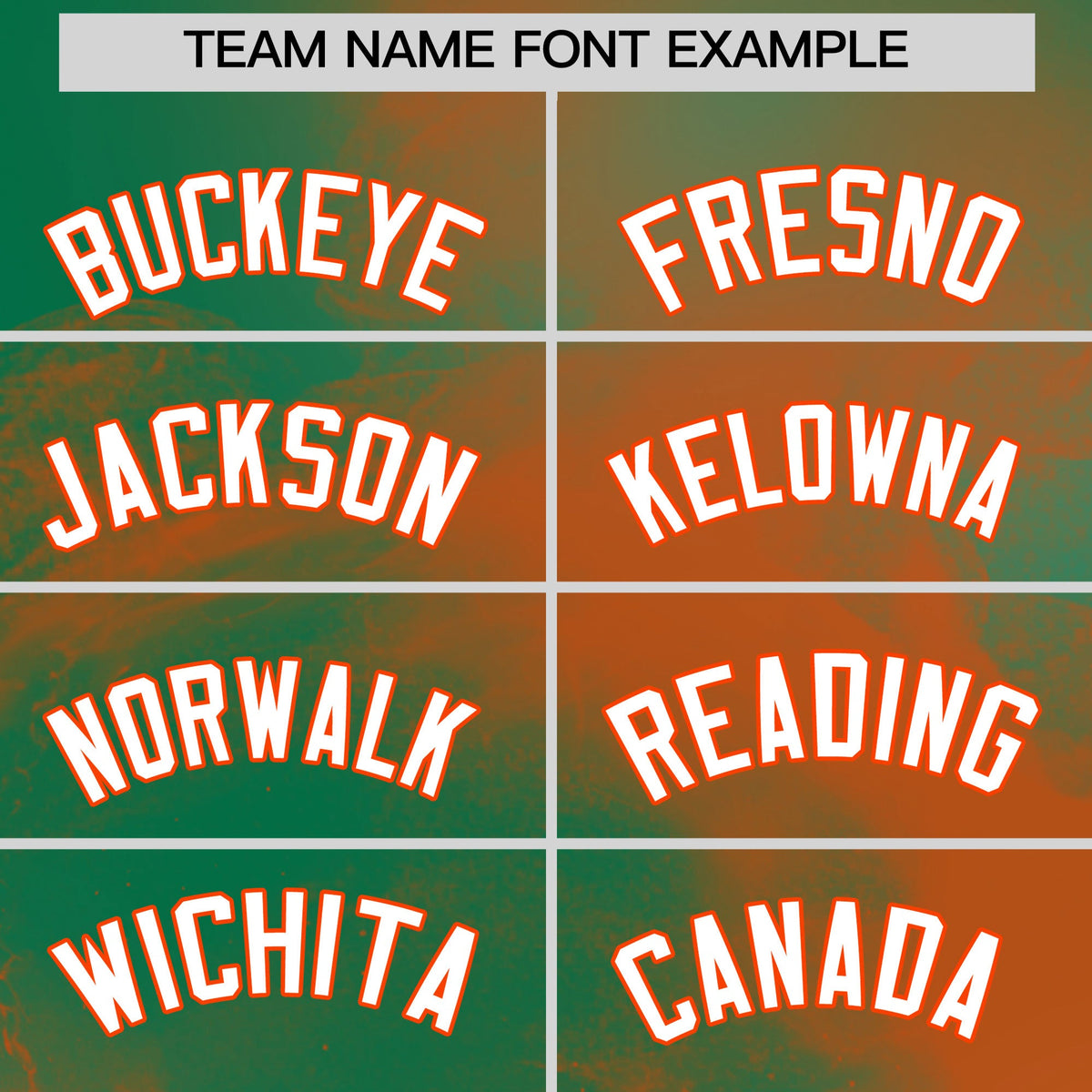 Custom Kelly Green Orange White skeleton Graffiti Pattern Lightweight Baseball Jersey| KXKSHOP