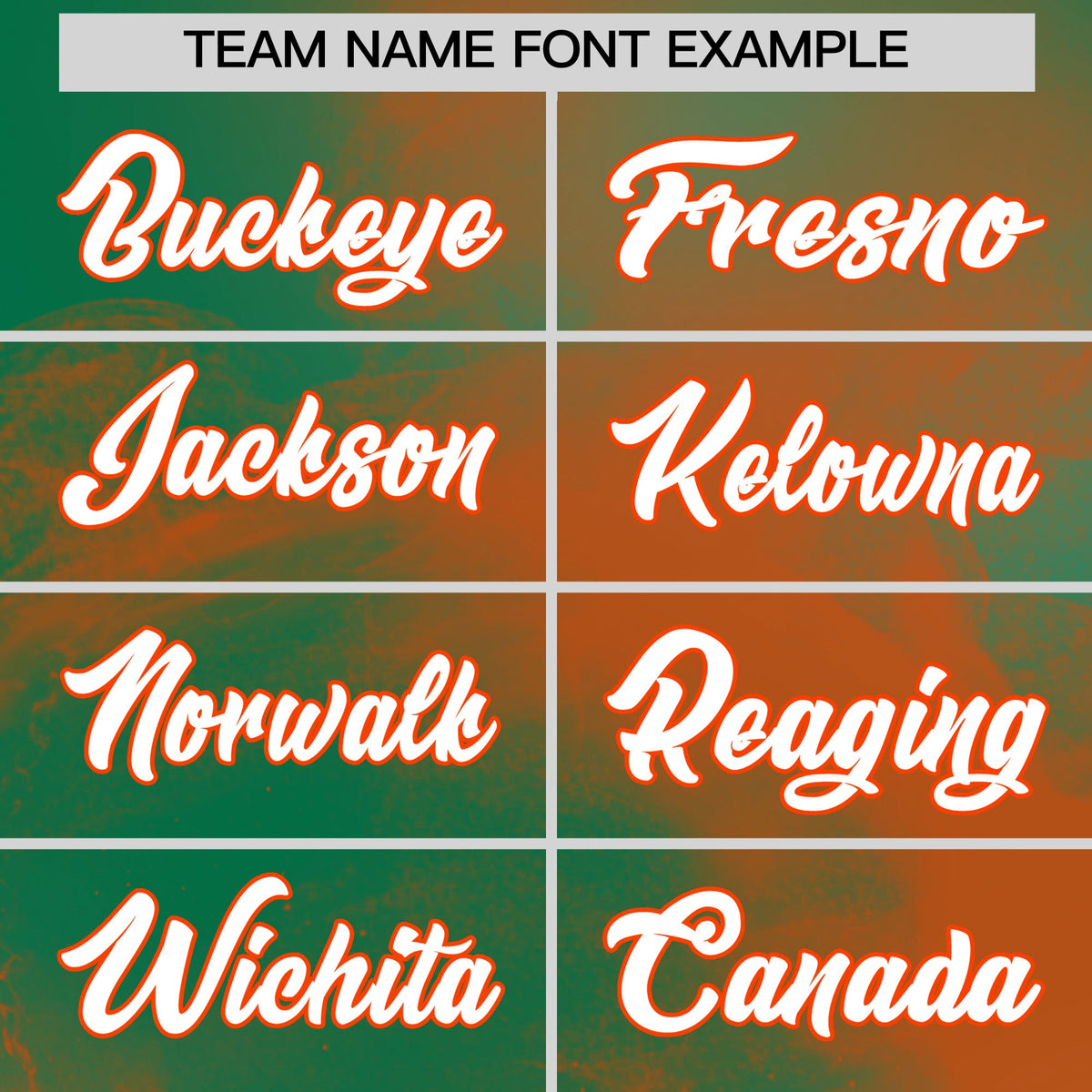 Custom Kelly Green Orange White skeleton Graffiti Pattern Lightweight Baseball Jersey| KXKSHOP