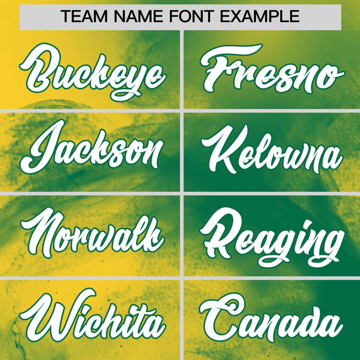 Custom Gold Kelly Green White skeleton Graffiti Pattern Lightweight Baseball Jersey| KXKSHOP