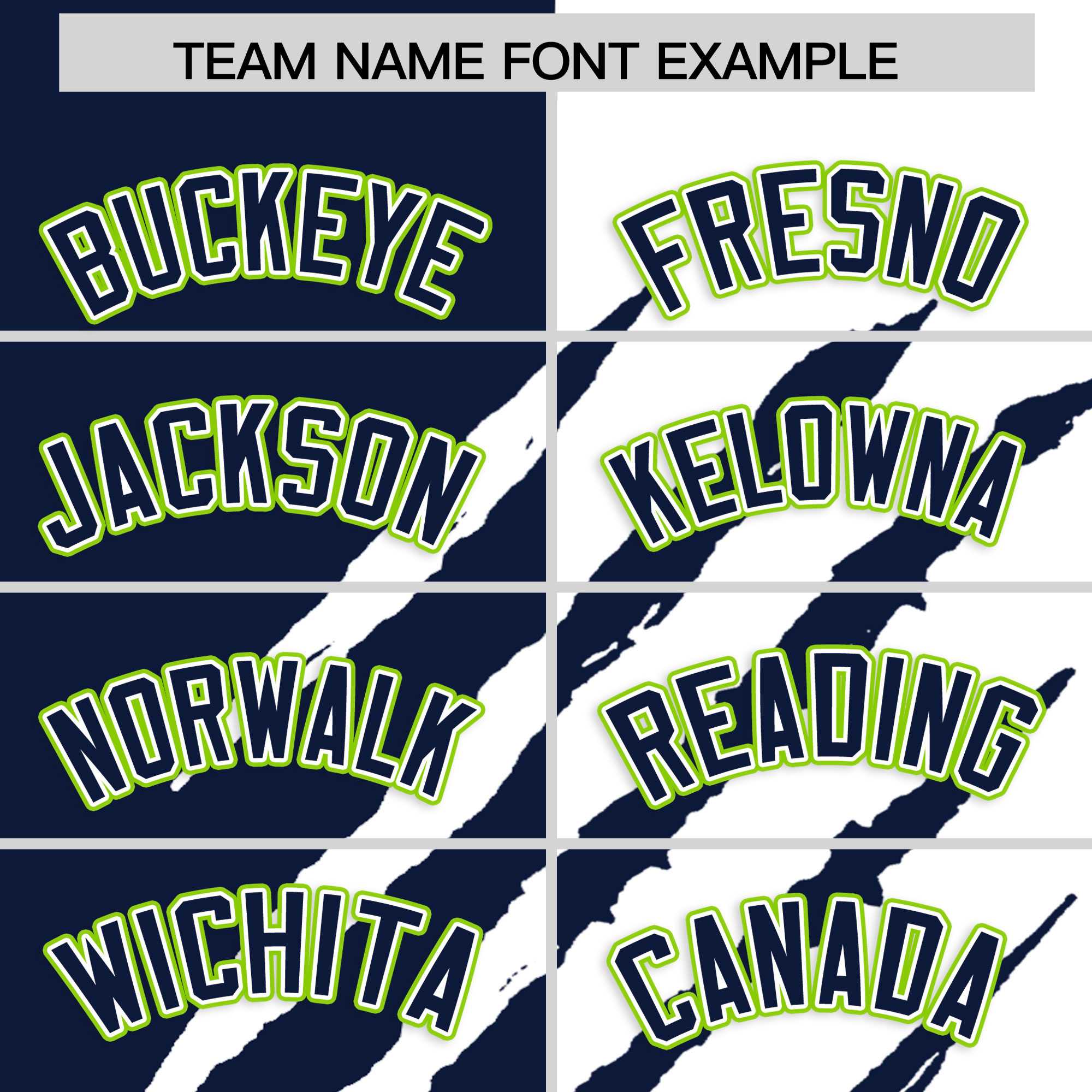 Custom Navy White Split Tiger Claw Scratch Pattern Baseball Jersey
