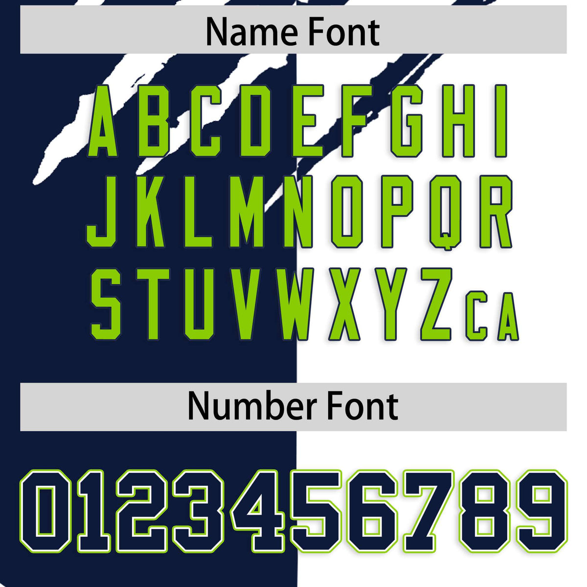 Custom Navy White Split Tiger Claw Scratch Pattern Baseball Jersey