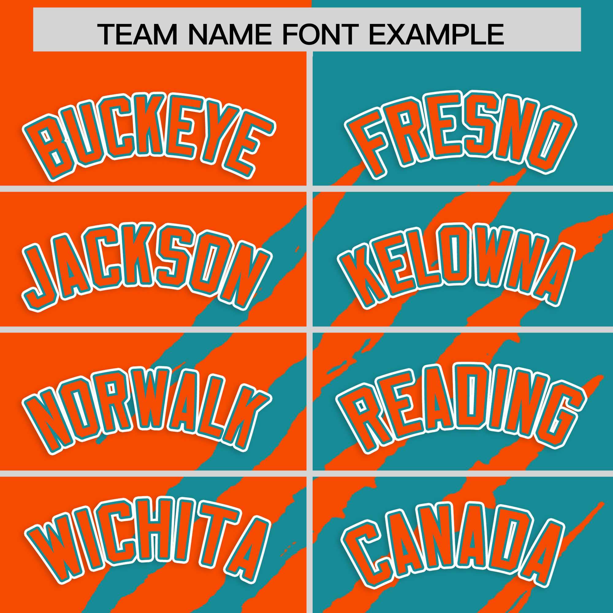 Custom Orange Aqua Split Tiger Claw Scratch Pattern Baseball Jersey