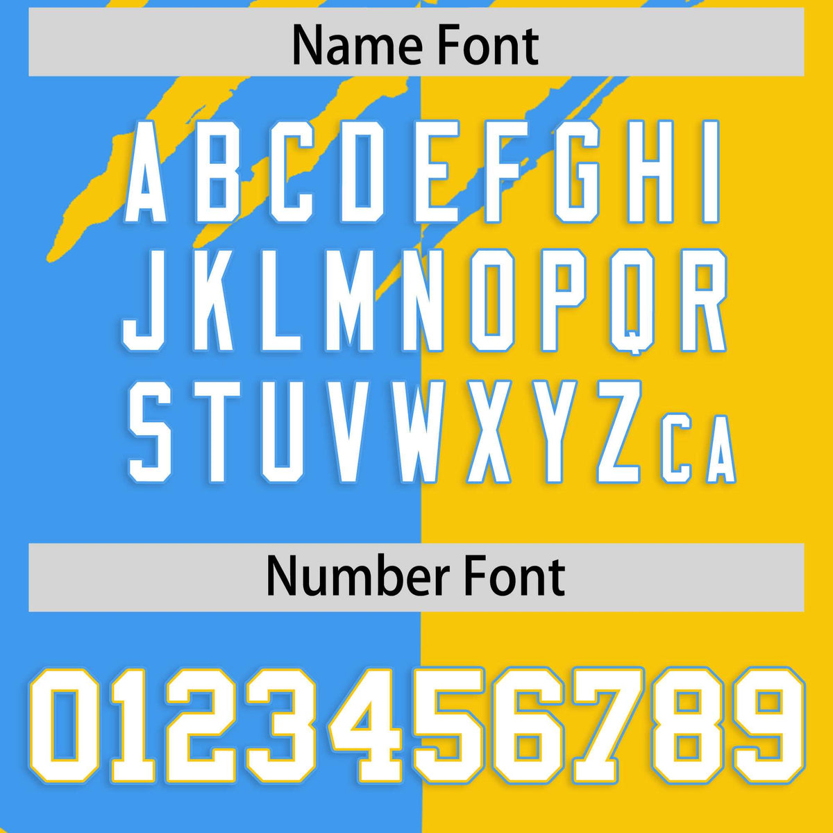 Custom Powder Blue Gold Split Tiger Claw Scratch Pattern Baseball Jersey