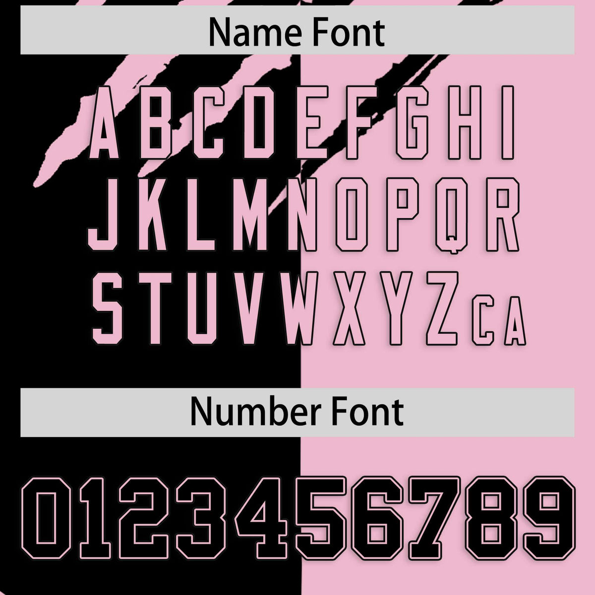 Custom Black Light Pink Split Tiger Claw Scratch Pattern Baseball Jersey