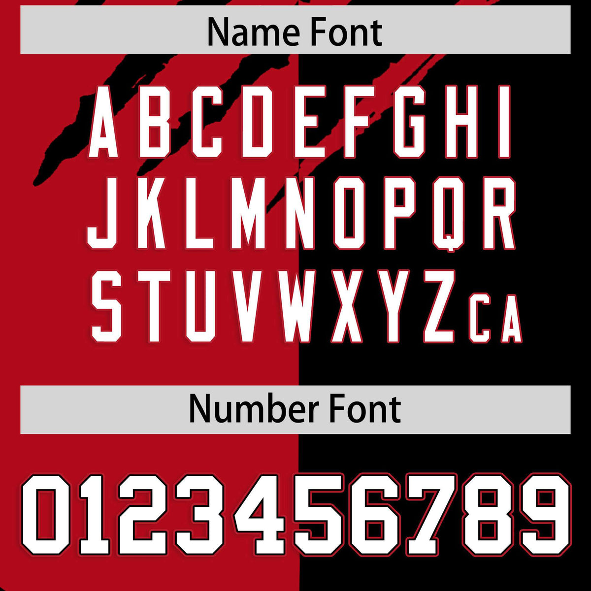 Custom Red Black Split Tiger Claw Scratch Pattern Baseball Jersey