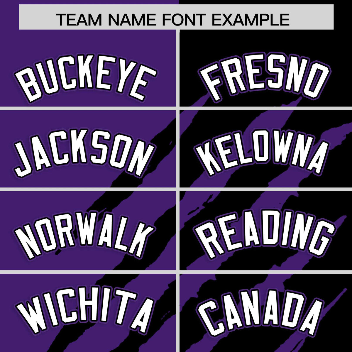 Custom Purple Black Split Tiger Claw Scratch Pattern Baseball Jersey