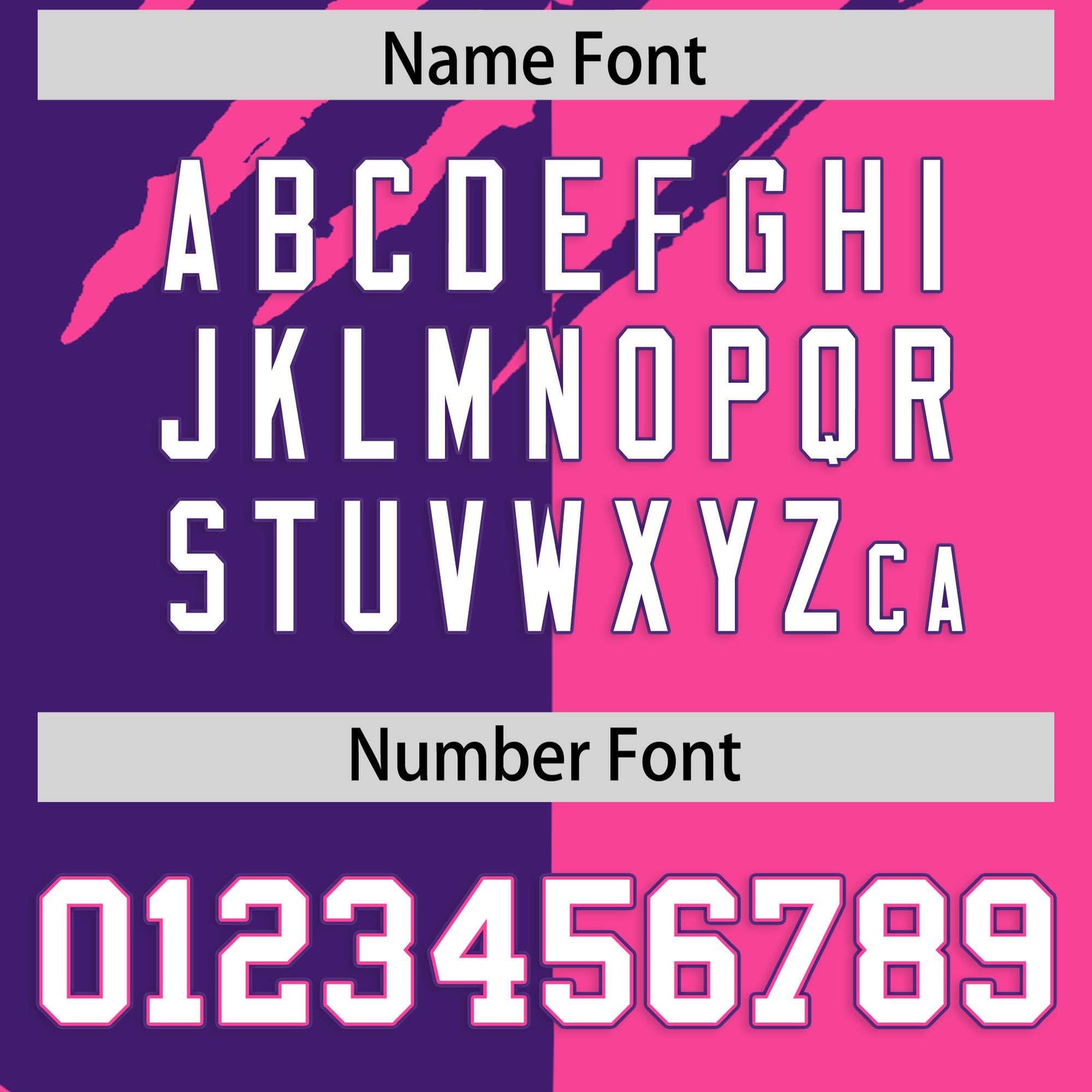 Custom Purple Pink Split Tiger Claw Scratch Pattern Baseball Jersey