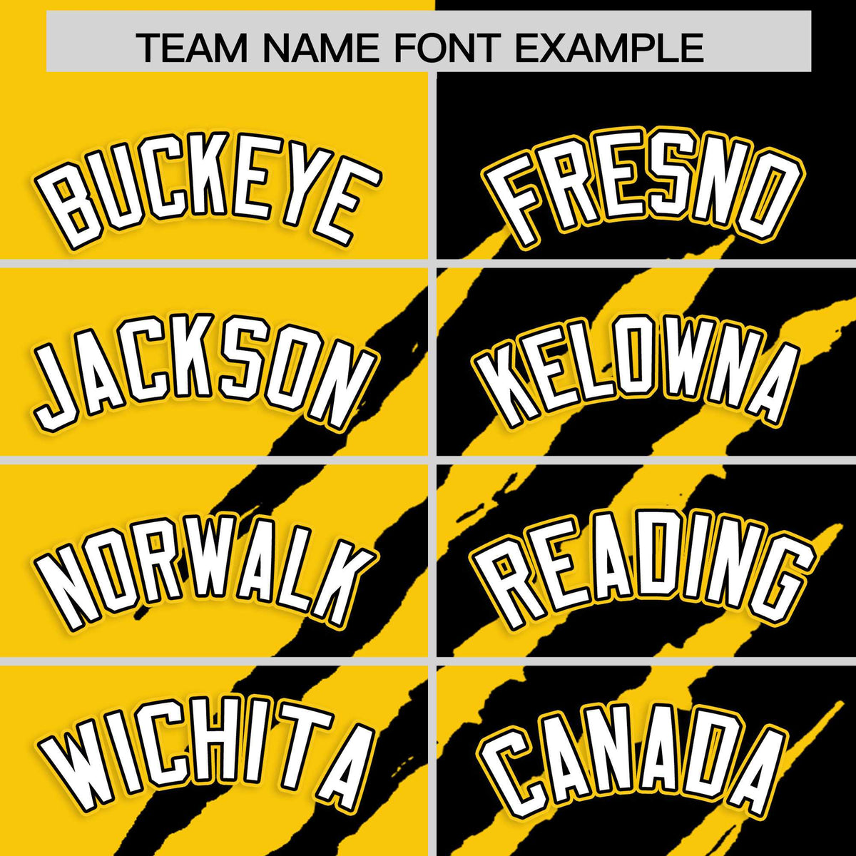 Custom Gold Black Split Tiger Claw Scratch Pattern Baseball Jersey