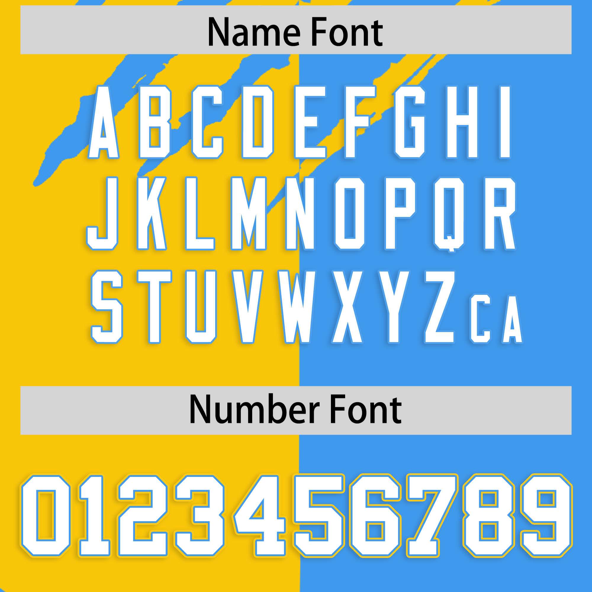 Custom Gold Powder Blue Split Tiger Claw Scratch Pattern Baseball Jersey