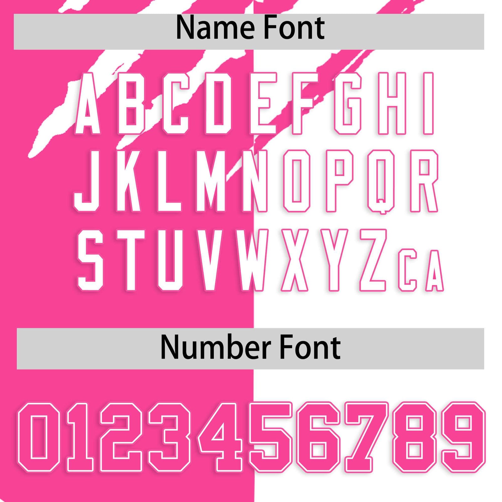 Custom Pink White Split Tiger Claw Scratch Pattern Baseball Jersey