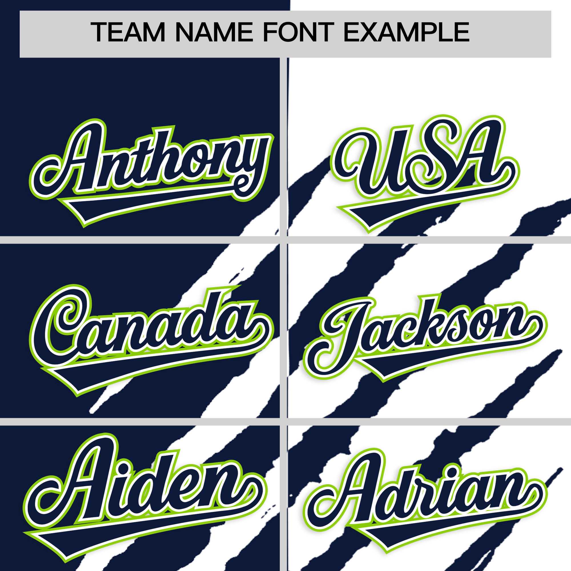 Custom Navy White Split Tiger Claw Scratch Pattern Baseball Jersey