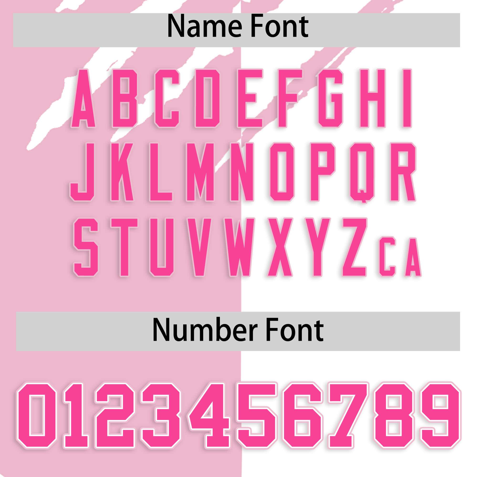 Custom Light Pink White Split Tiger Claw Scratch Pattern Baseball Jersey