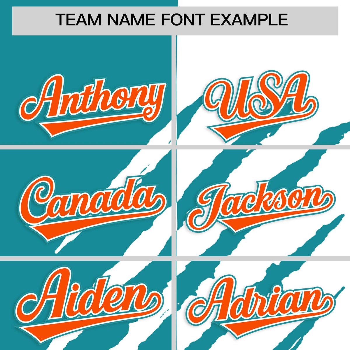 Custom Aqua White Split Tiger Claw Scratch Pattern Baseball Jersey