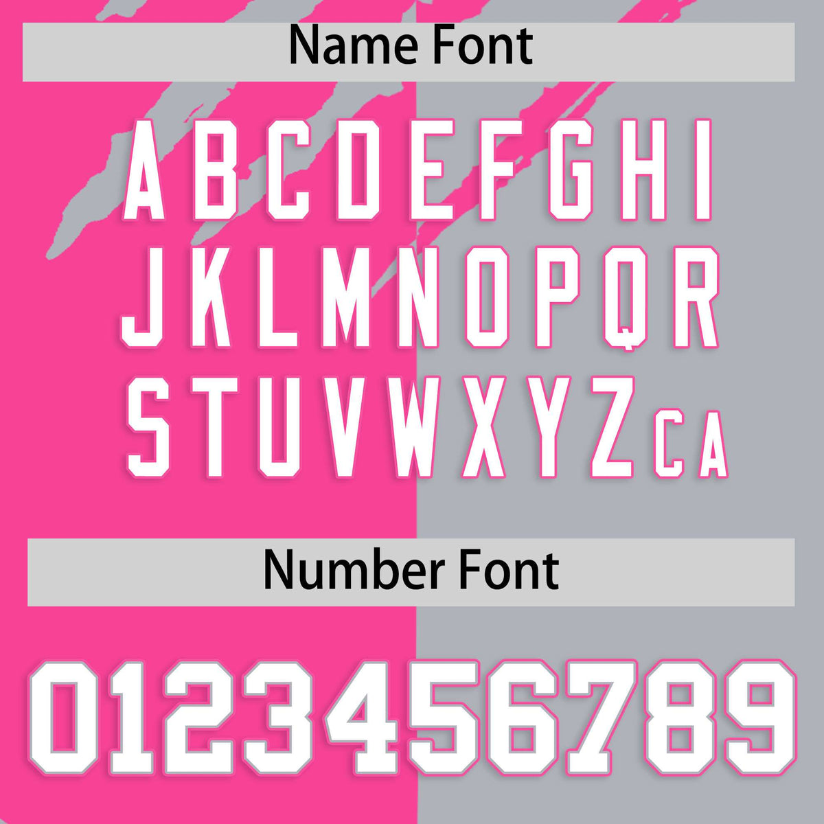 Custom Pink Gray Split Tiger Claw Scratch Pattern Baseball Jersey