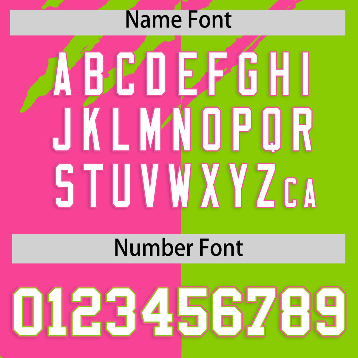 Custom Pink Neon Green Split Tiger Claw Scratch Pattern Baseball Jersey