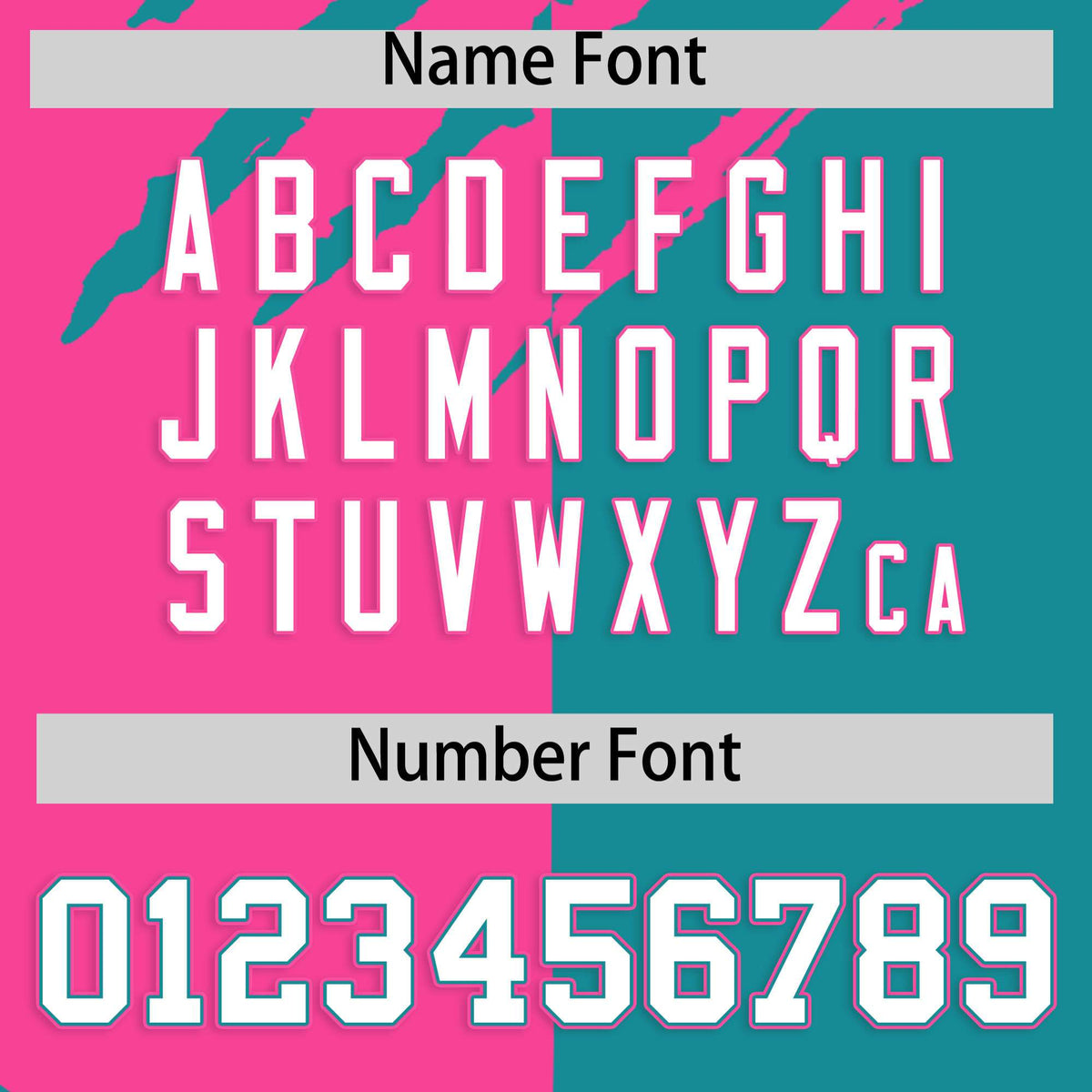 Custom Pink Aqua Split Tiger Claw Scratch Pattern Baseball Jersey