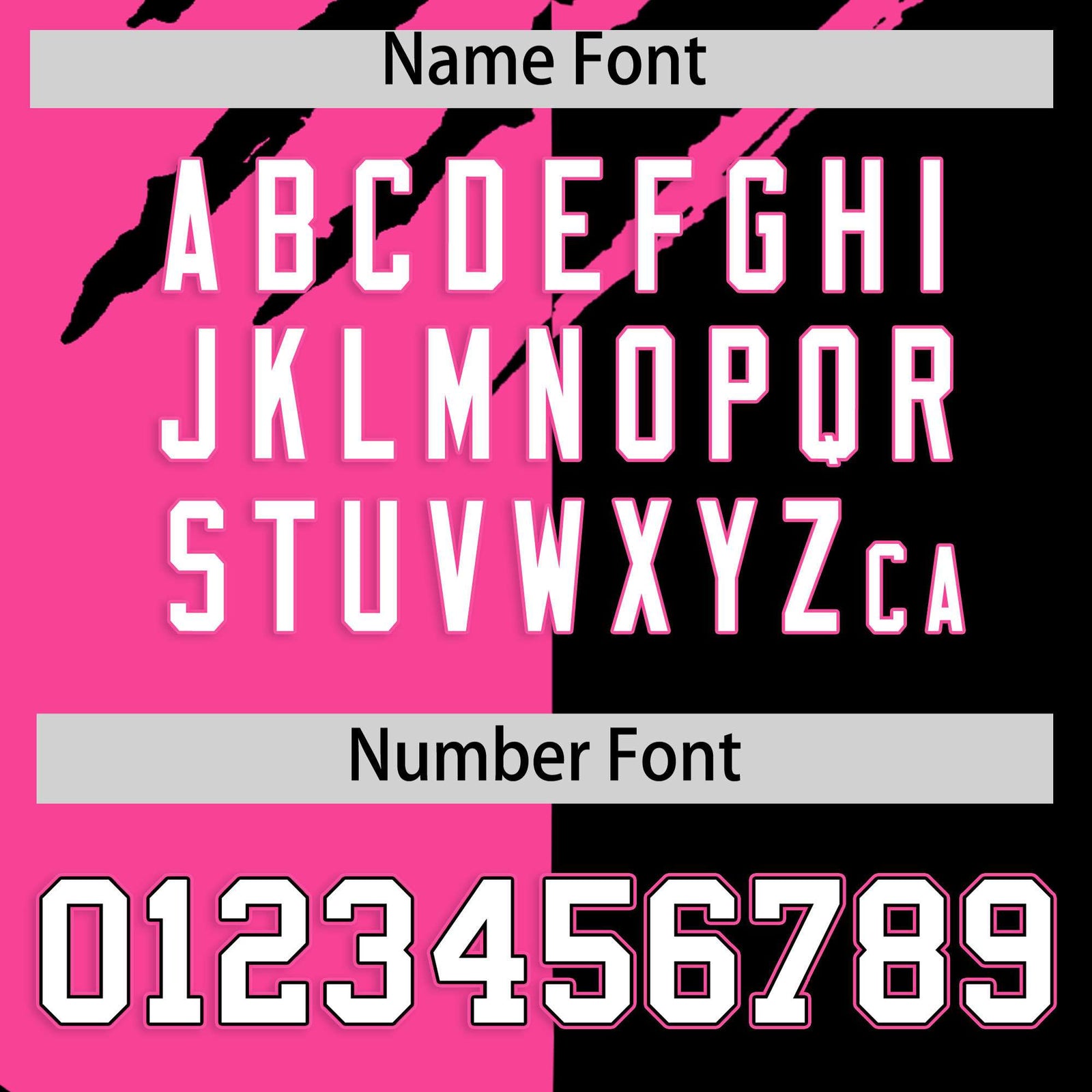 Custom Pink Black Split Tiger Claw Scratch Pattern Baseball Jersey