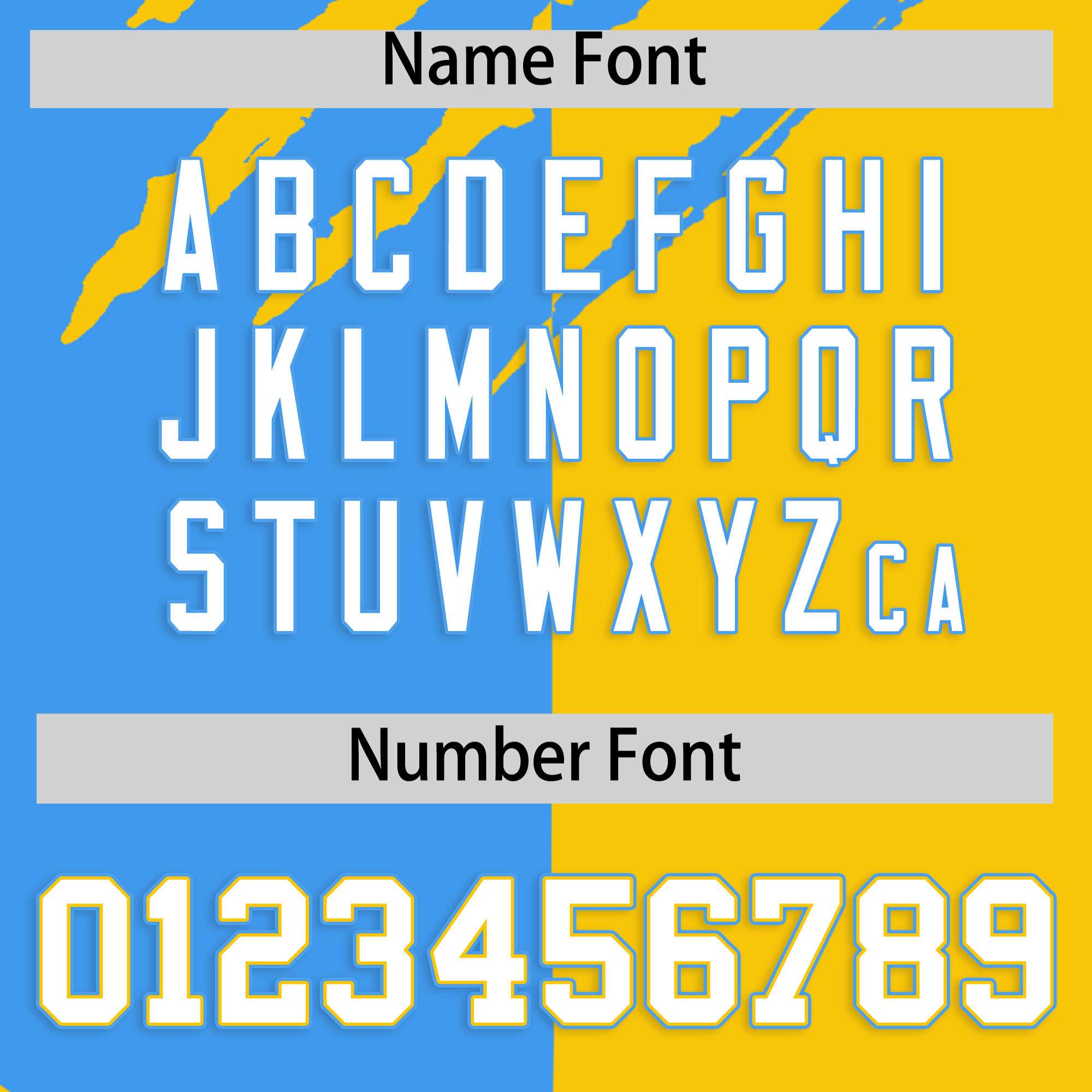 Custom Powder Blue Gold Split Tiger Claw Scratch Pattern Baseball Jersey