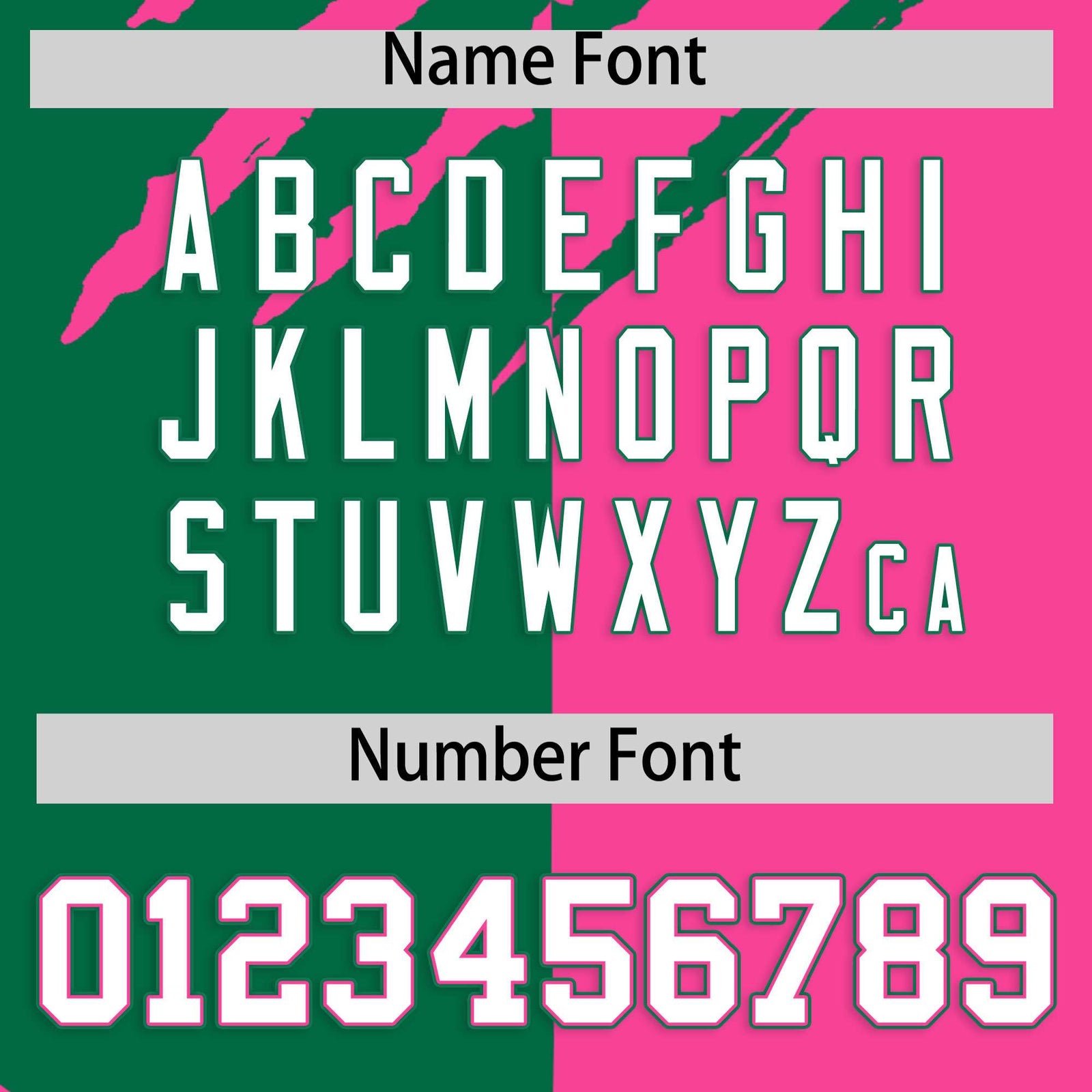 Custom Kelly Green Pink Split Tiger Claw Scratch Pattern Baseball Jersey