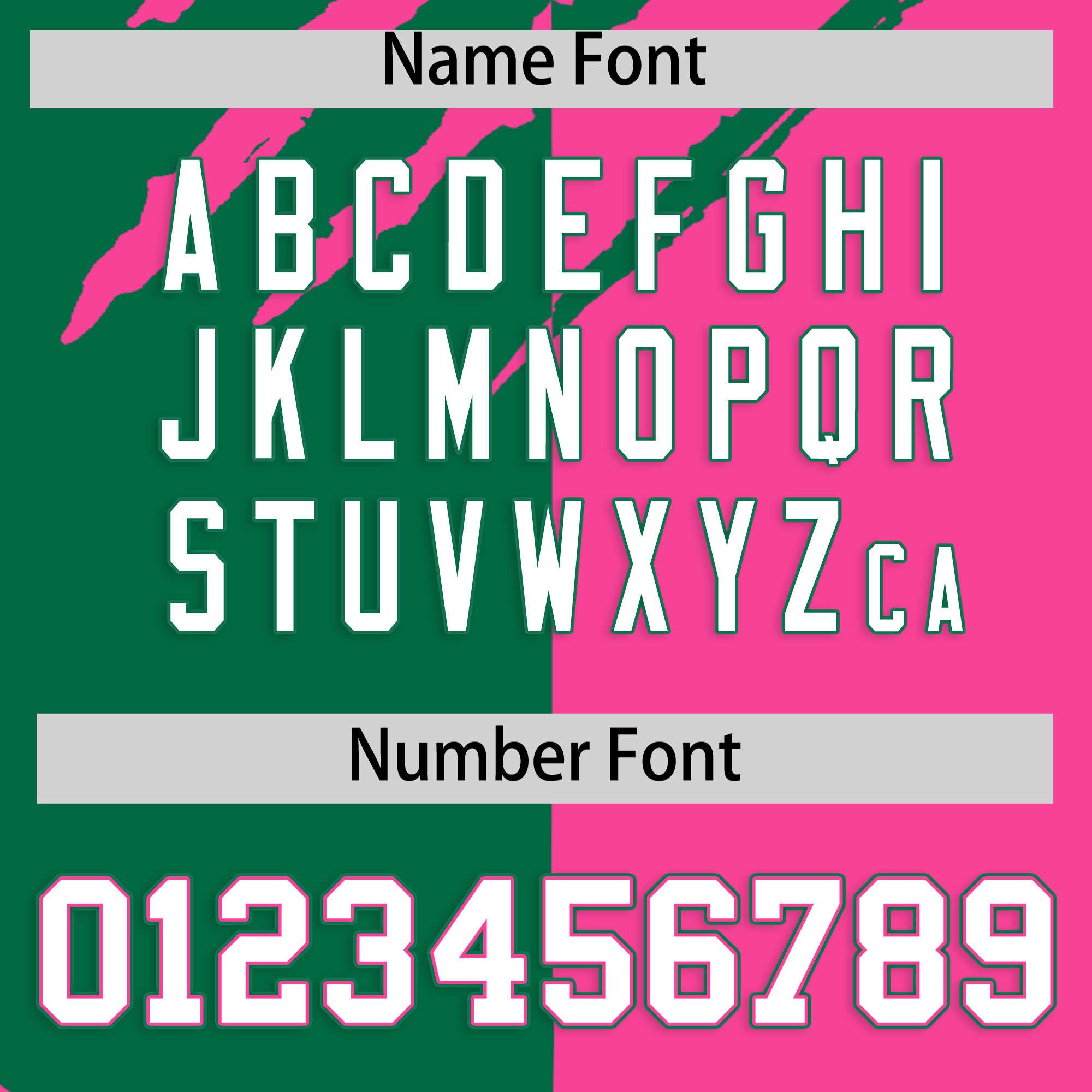 Custom Kelly Green Pink Split Tiger Claw Scratch Pattern Baseball Jersey