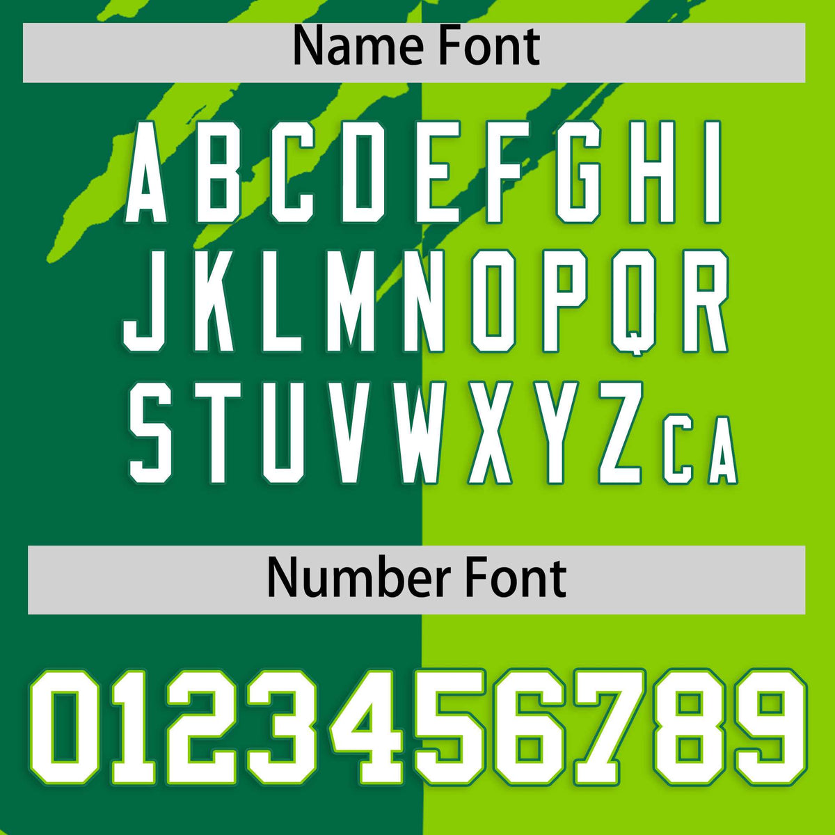 Custom Kelly Green Neon Green Split Tiger Claw Scratch Pattern Baseball Jersey