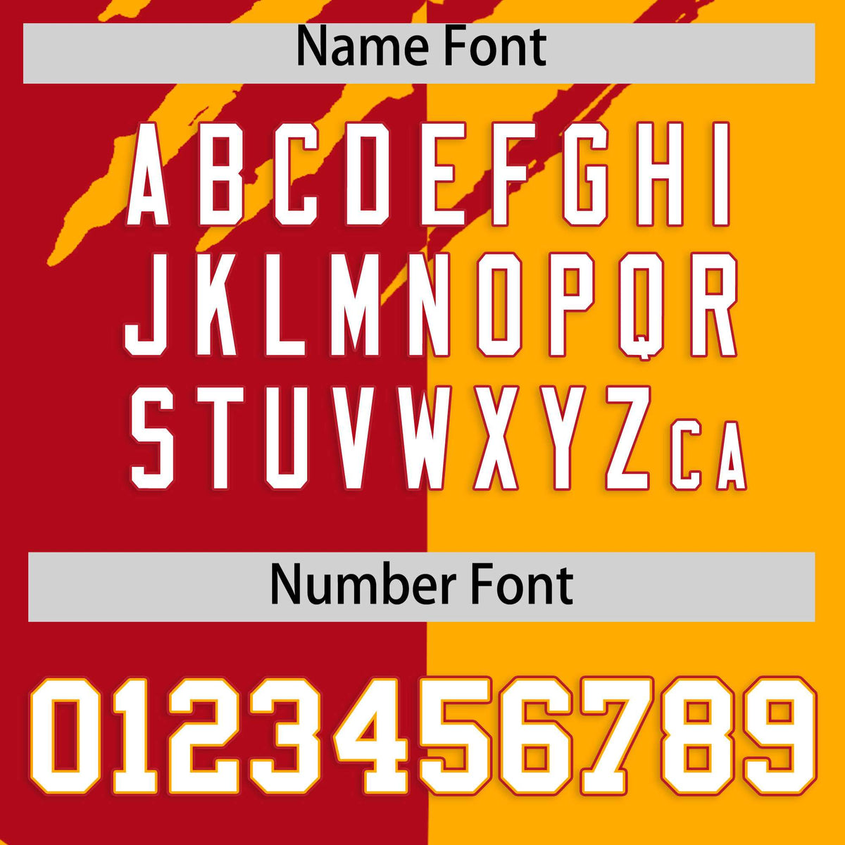 Custom Red Yellow Split Tiger Claw Scratch Pattern Baseball Jersey