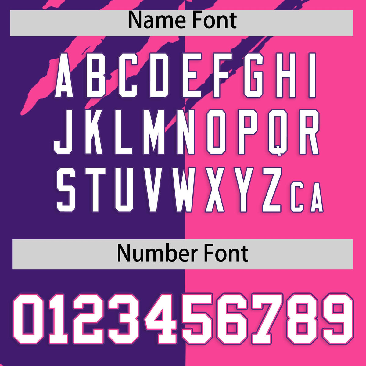 Custom Purple Pink Split Tiger Claw Scratch Pattern Baseball Jersey