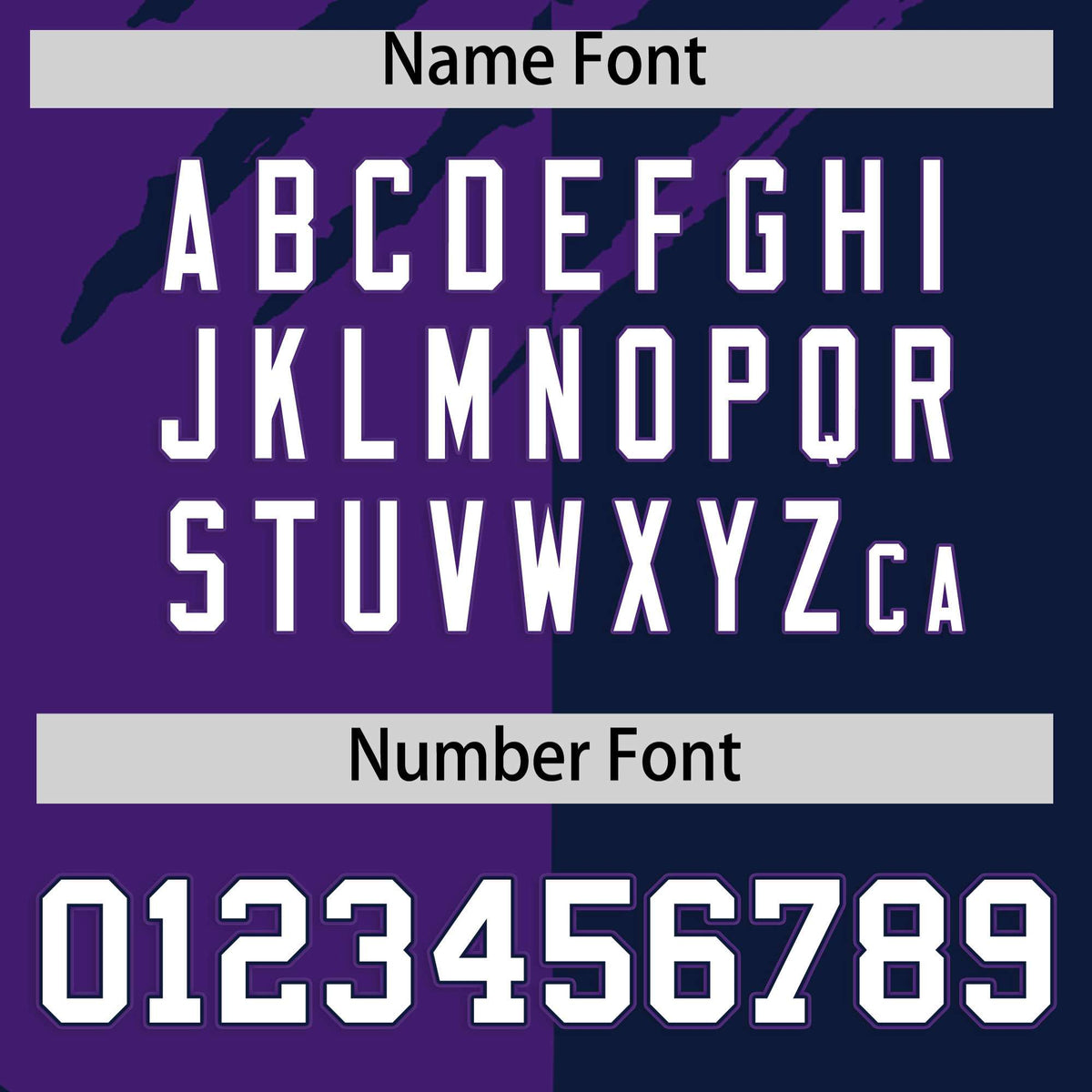 Custom Purple Navy Split Tiger Claw Scratch Pattern Baseball Jersey