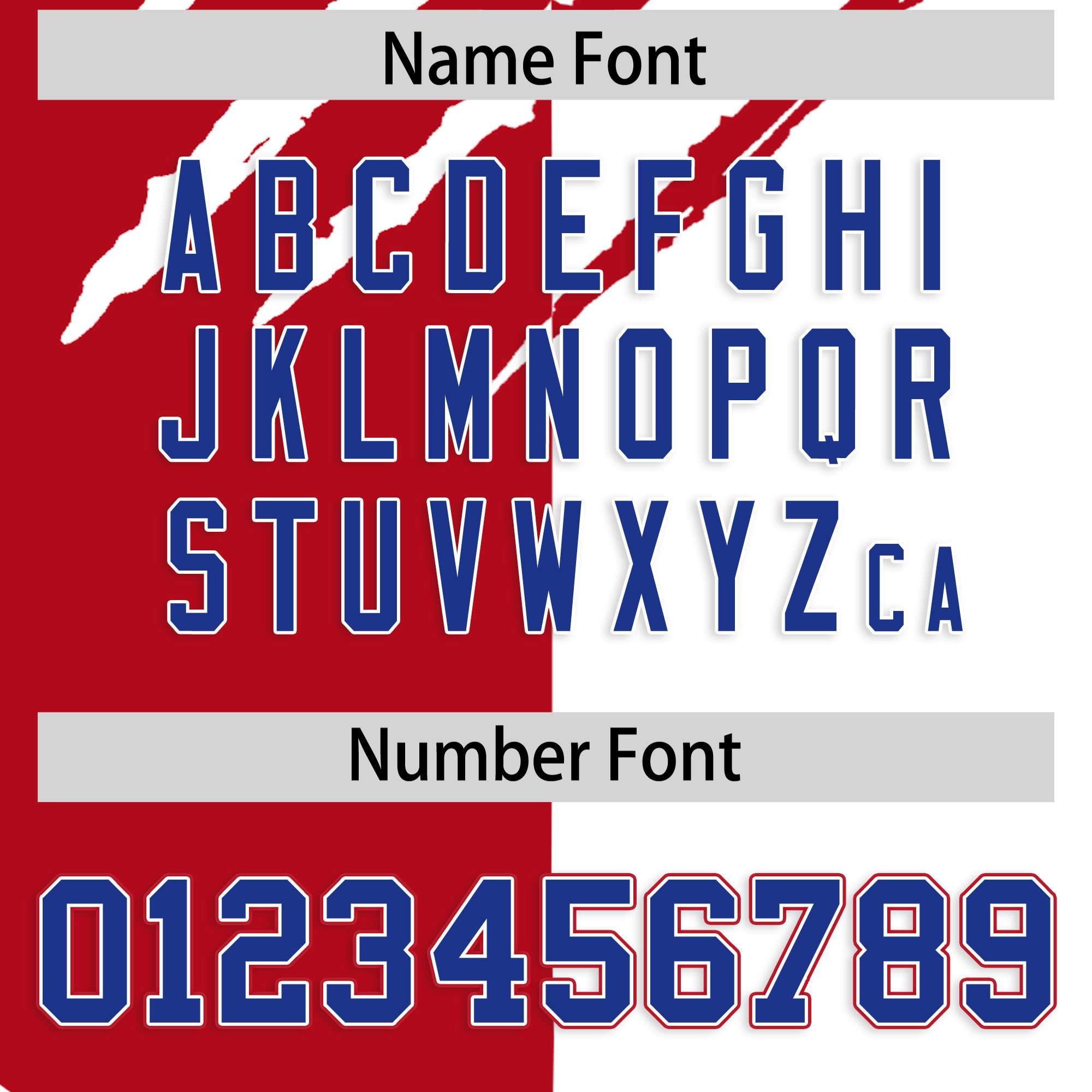 Custom Red White Split Tiger Claw Scratch Pattern Baseball Jersey