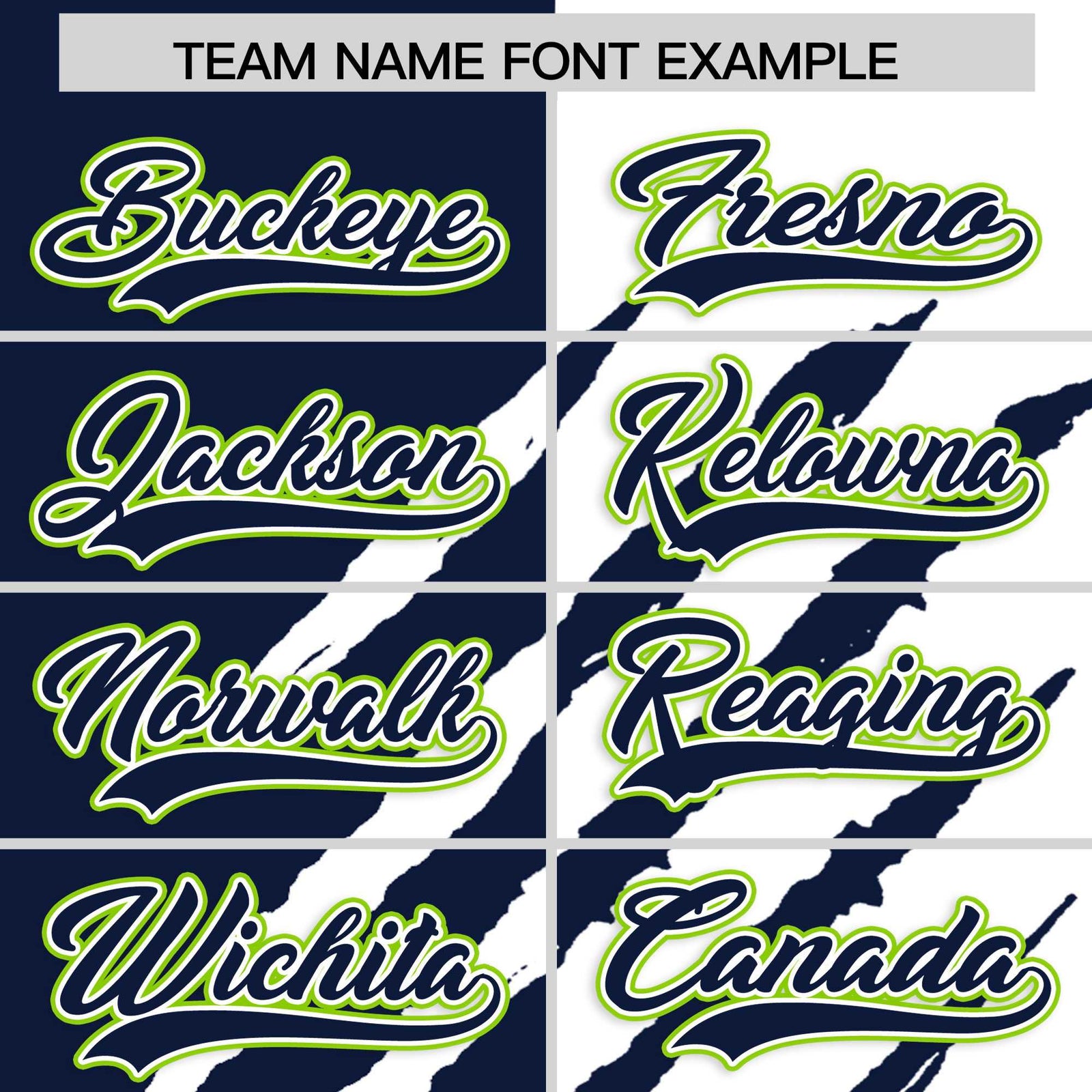 Custom Navy White Split Tiger Claw Scratch Pattern Baseball Jersey