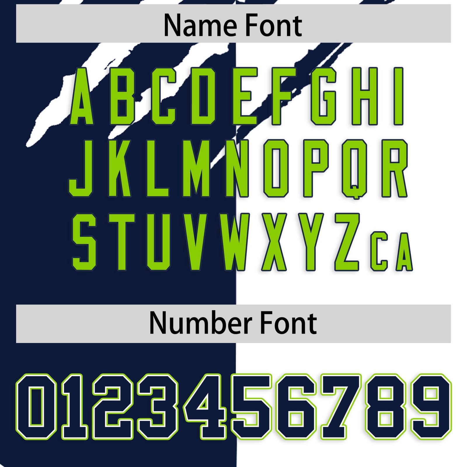 Custom Navy White Split Tiger Claw Scratch Pattern Baseball Jersey