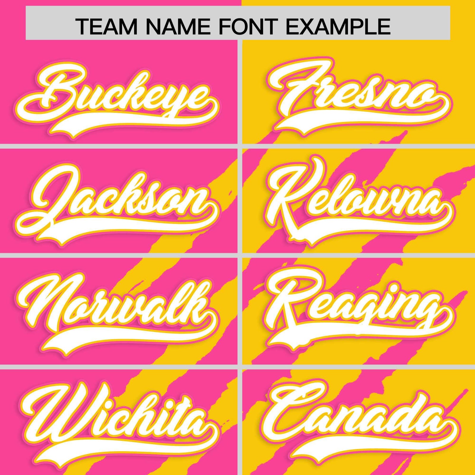 Custom Pink Gold Split Tiger Claw Scratch Pattern Baseball Jersey