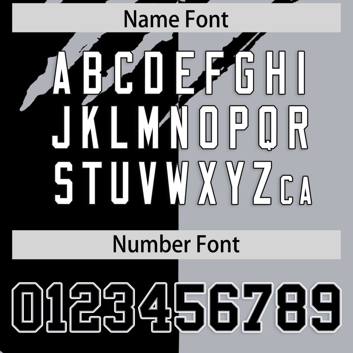 Custom Black Gray Split Tiger Claw Scratch Pattern Baseball Jersey