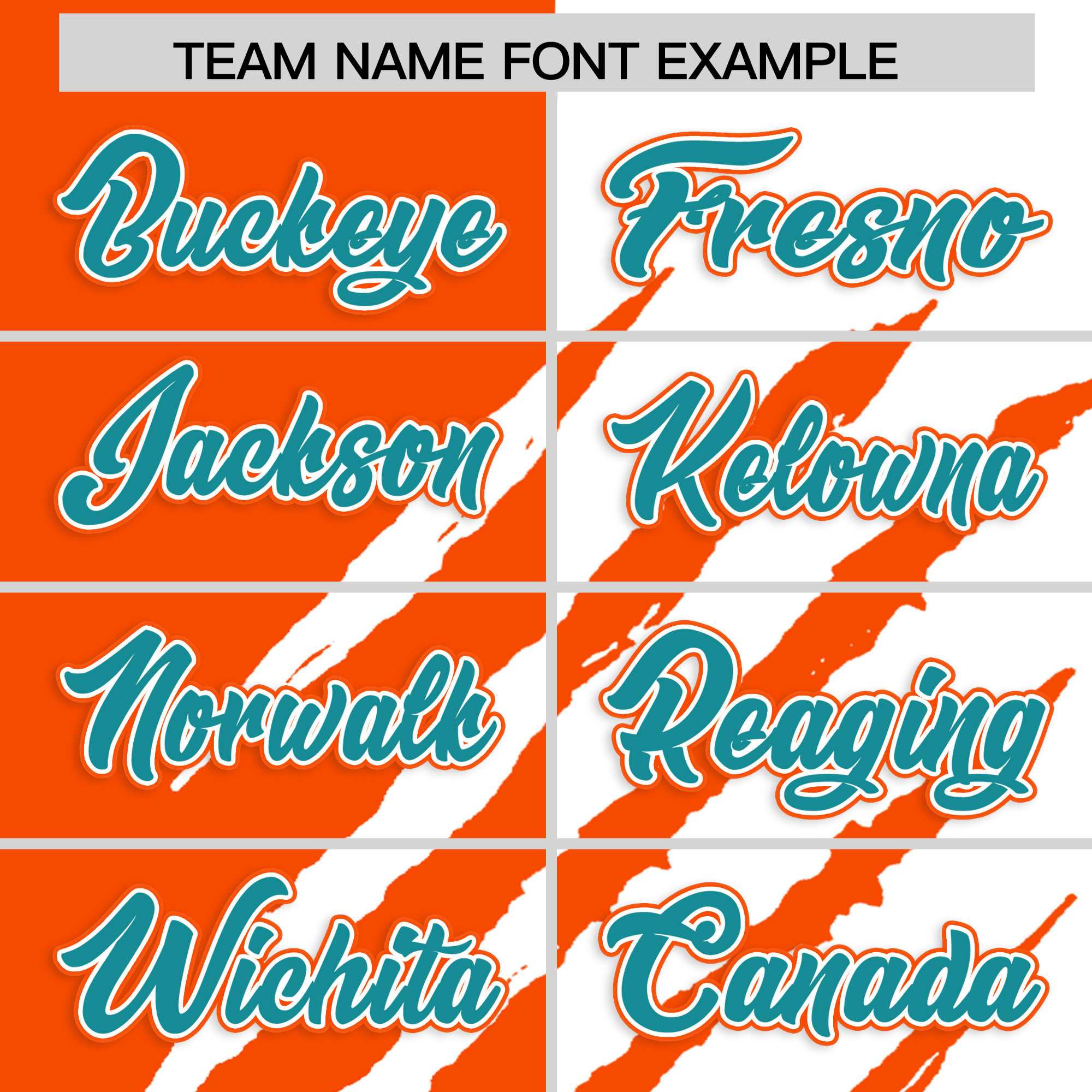 Custom Orange White Split Tiger Claw Scratch Pattern Baseball Jersey