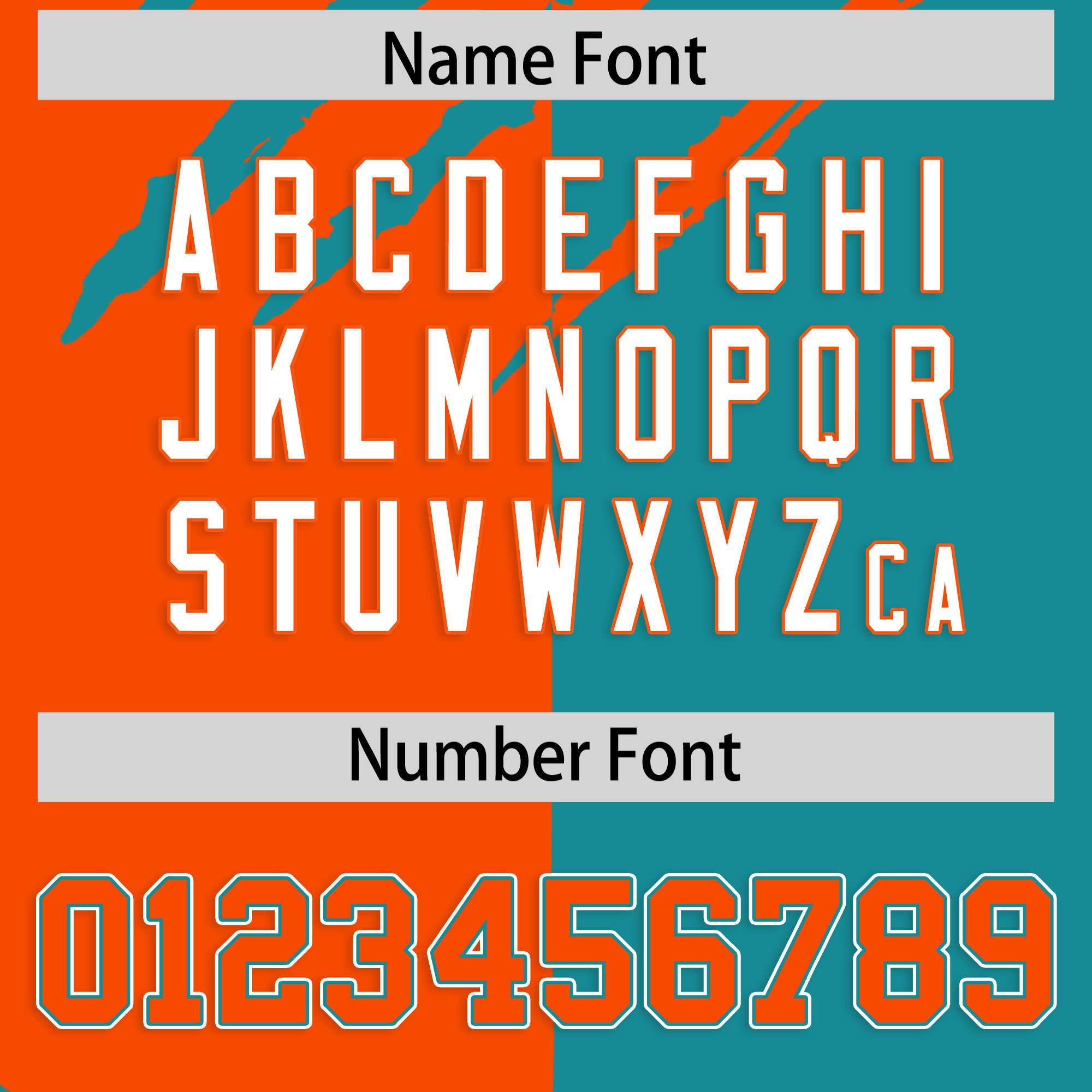 Custom Orange Aqua Split Tiger Claw Scratch Pattern Baseball Jersey