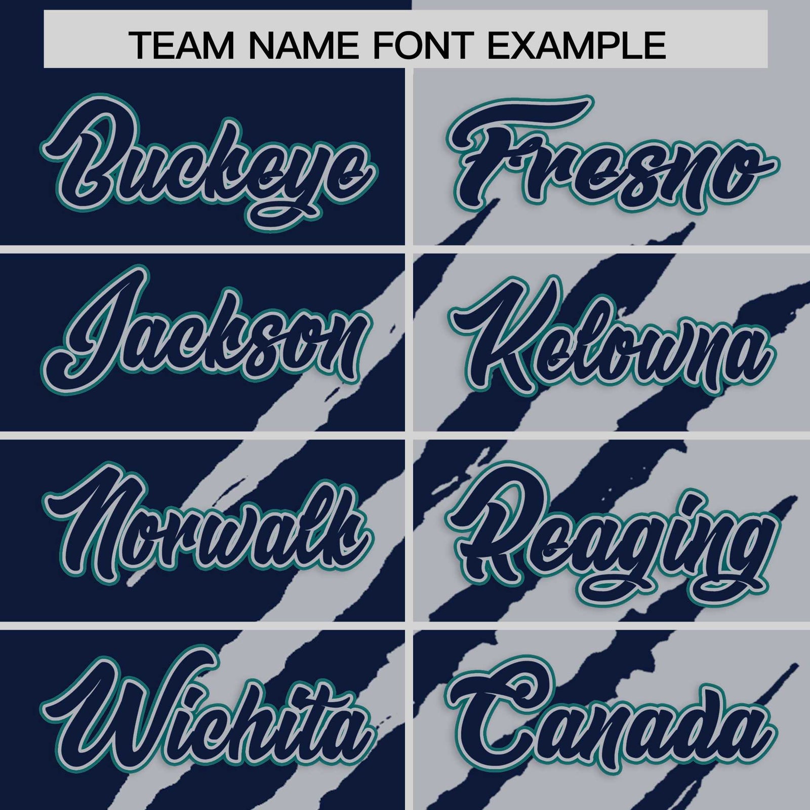 Custom Navy Gray Split Tiger Claw Scratch Pattern Baseball Jersey