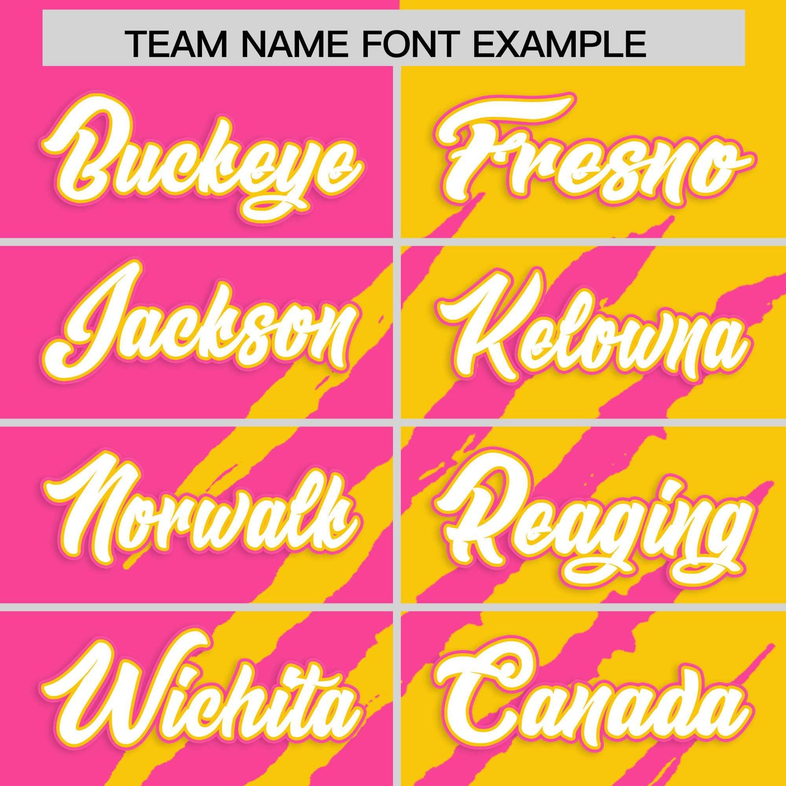 Custom Pink Gold Split Tiger Claw Scratch Pattern Baseball Jersey