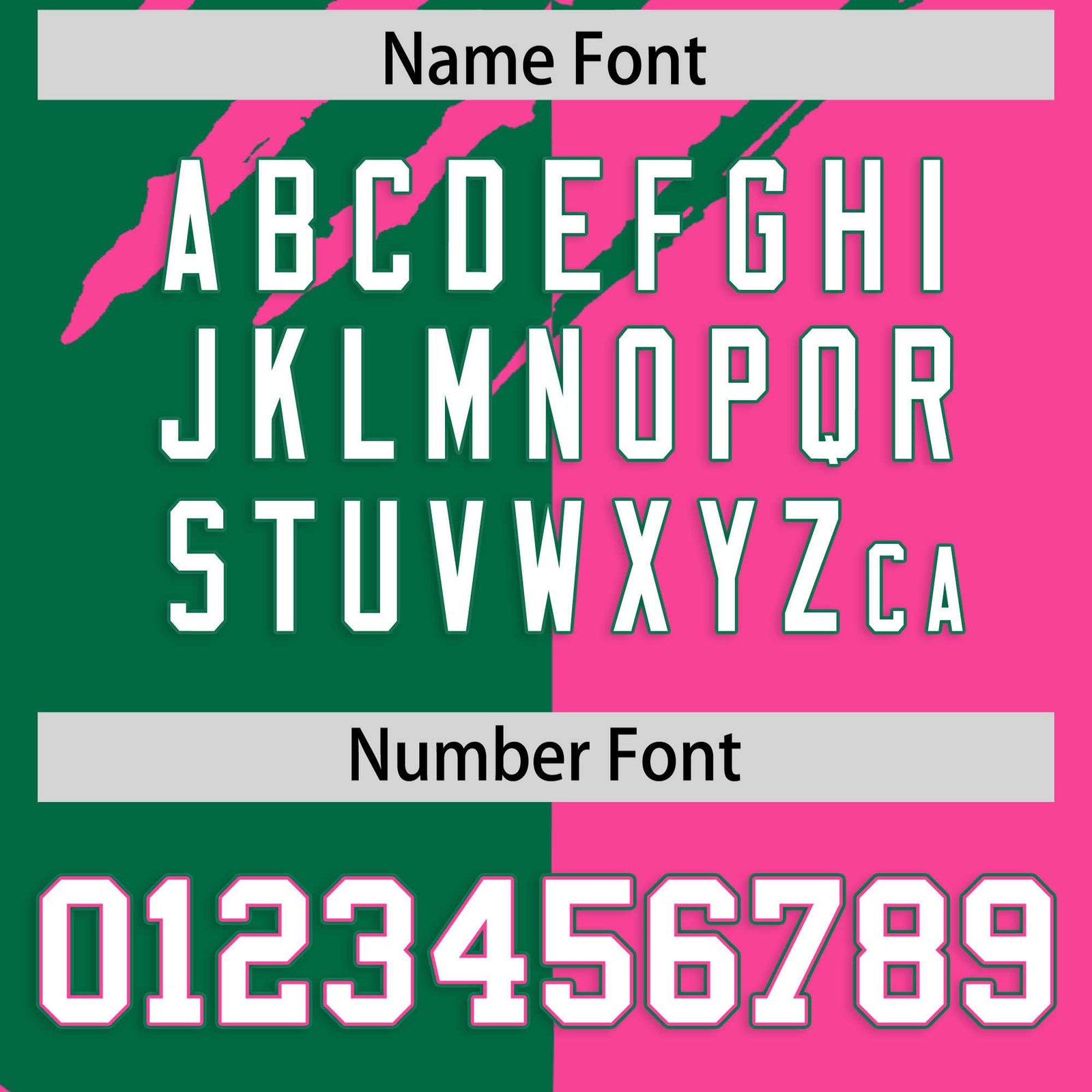 Custom Kelly Green Pink Split Tiger Claw Scratch Pattern Baseball Jersey