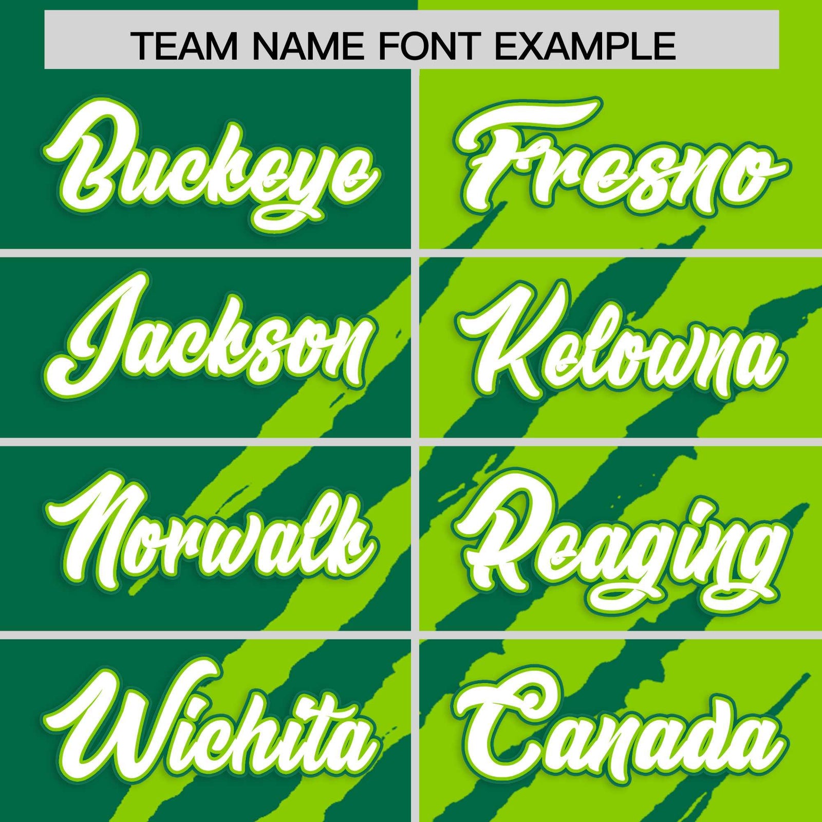 Custom Kelly Green Neon Green Split Tiger Claw Scratch Pattern Baseball Jersey